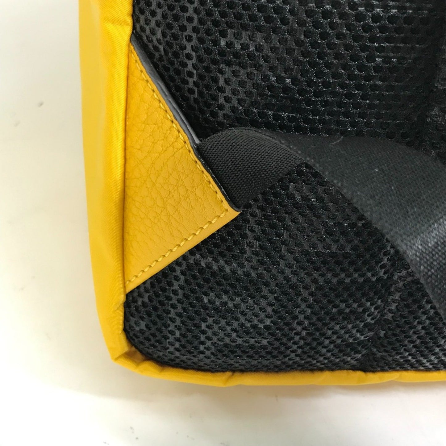 Fendi FF Yellow Synthetic Backpack Bag