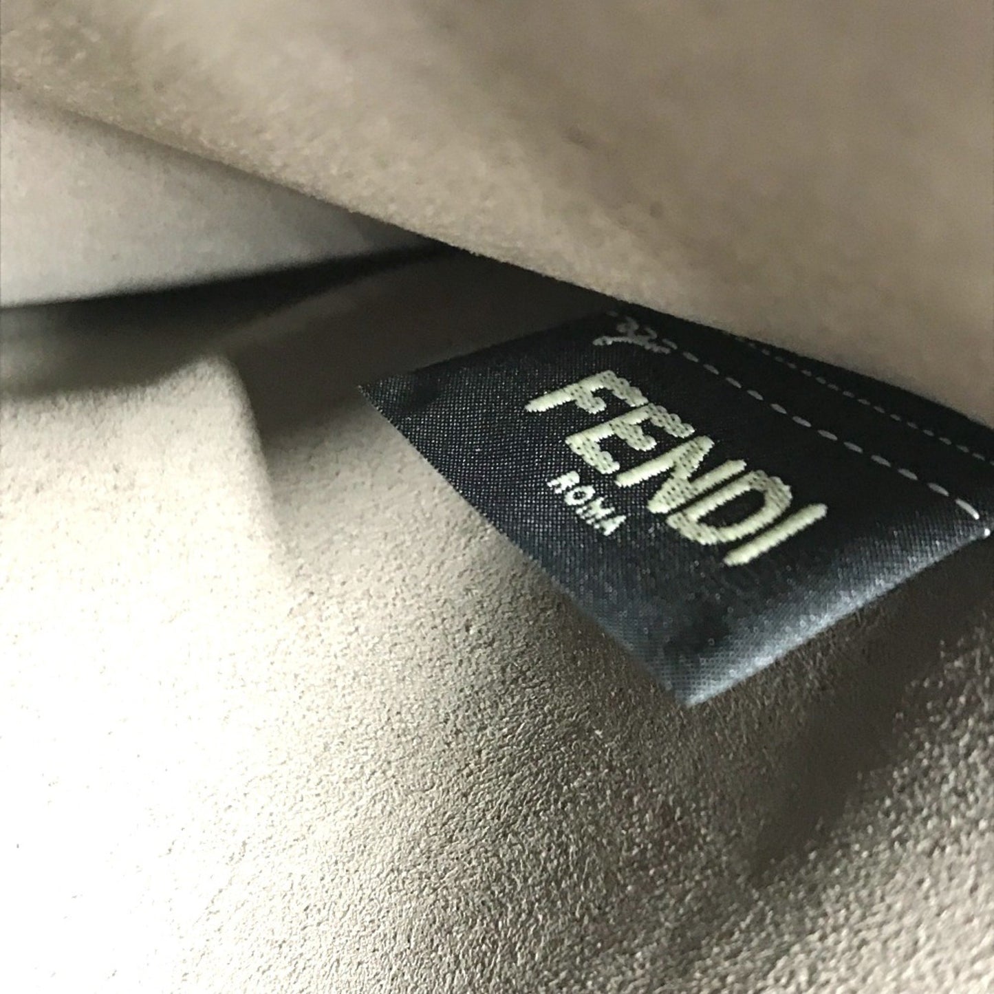 Fendi Brown Leather Clutch Bag