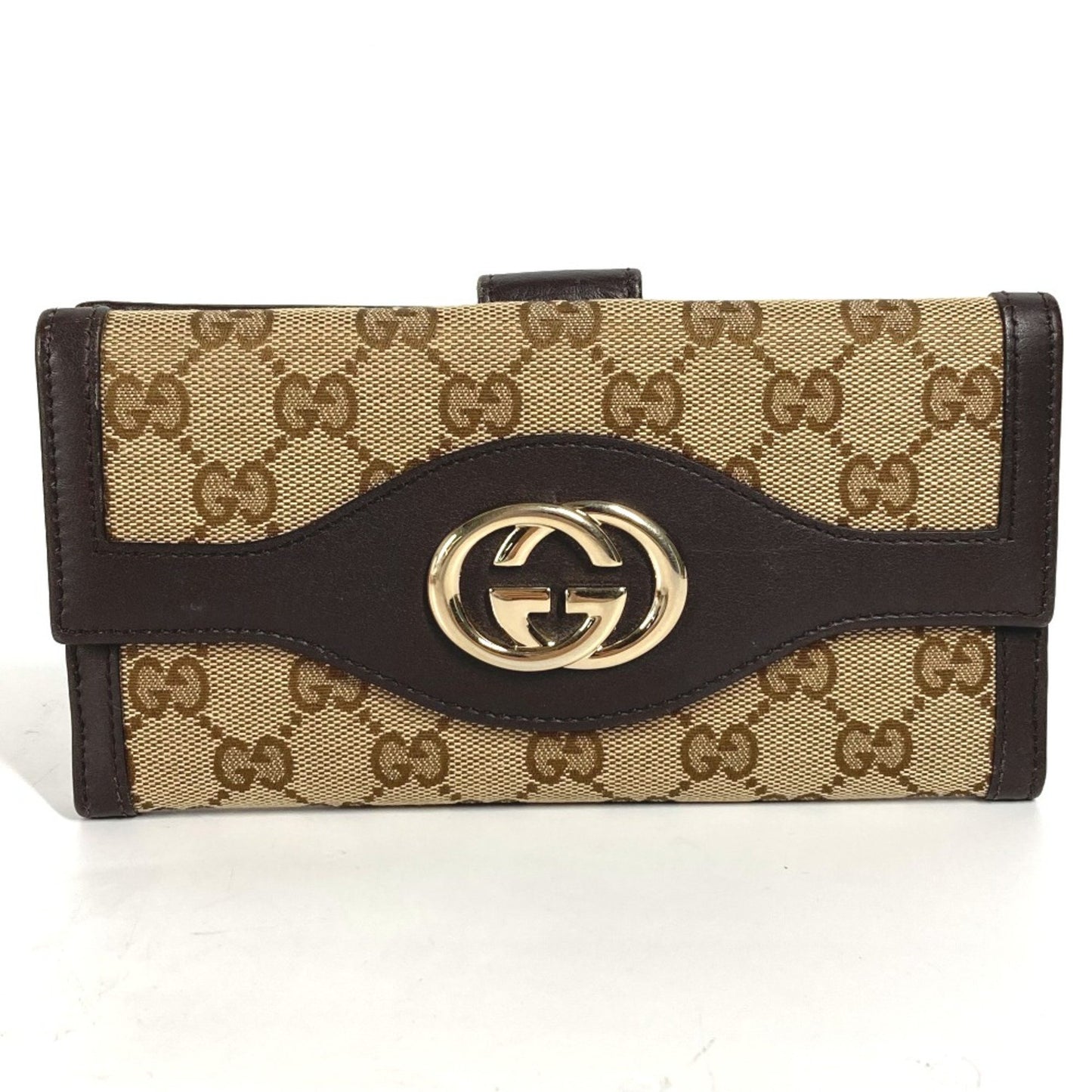 Gucci GG canvas Brown Canvas Wallet Accessories