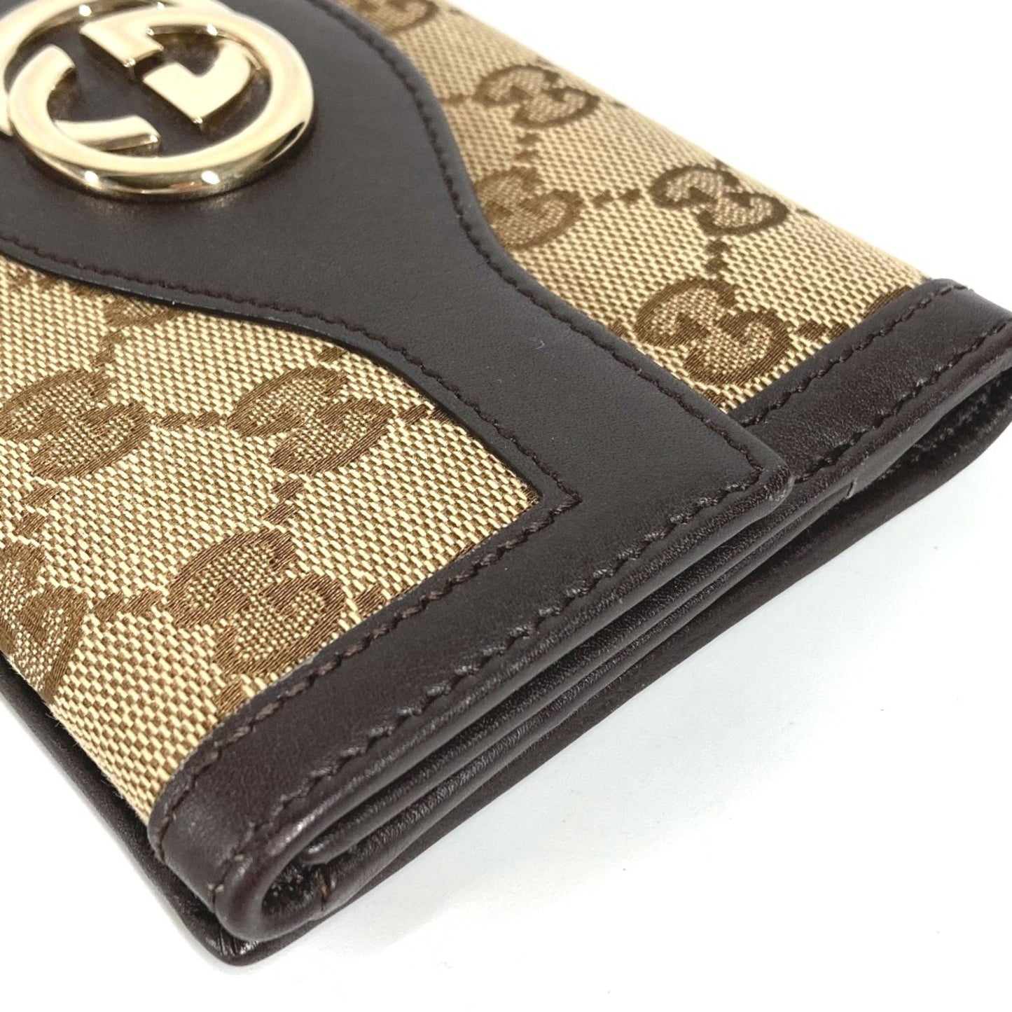 Gucci GG canvas Brown Canvas Wallet Accessories