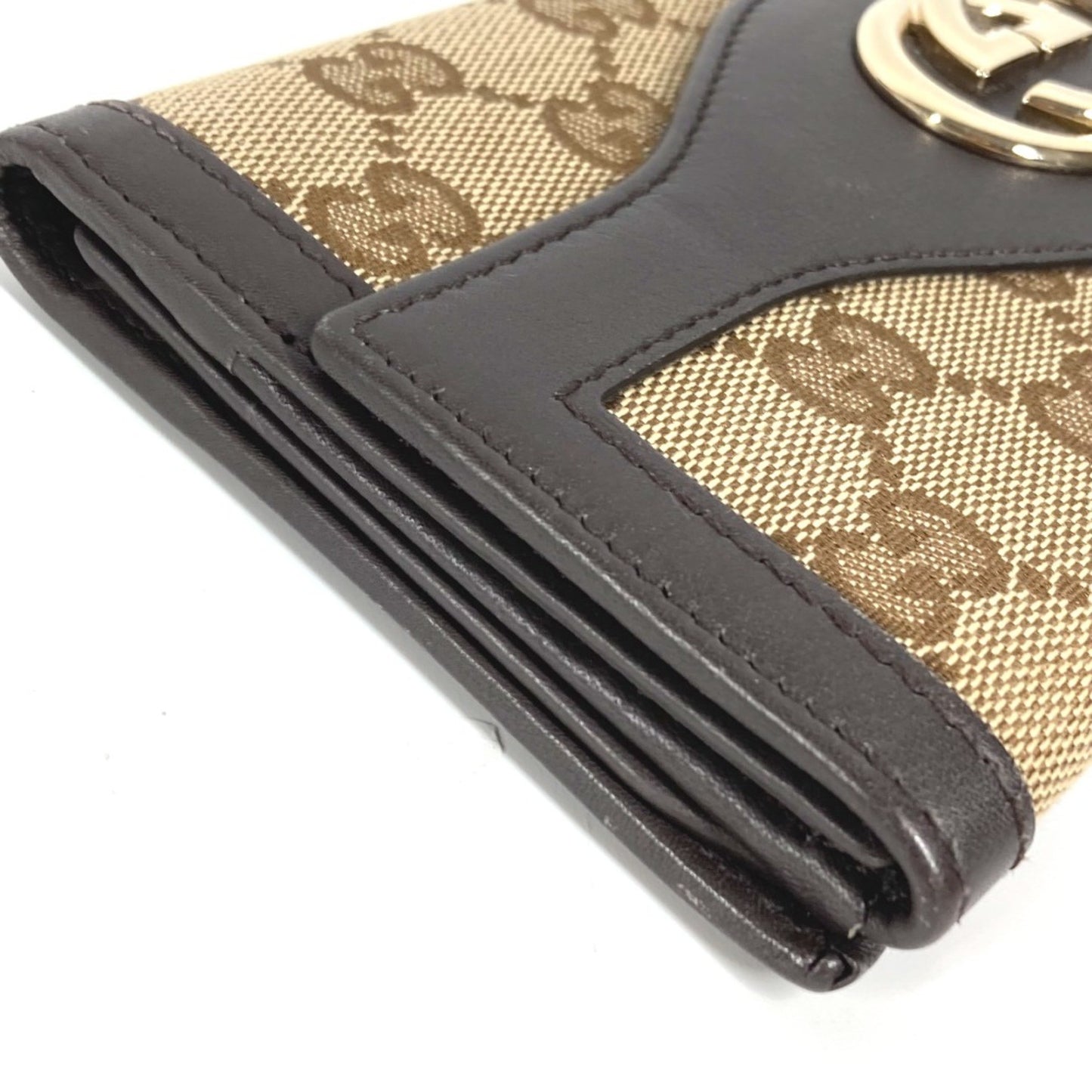 Gucci GG canvas Brown Canvas Wallet Accessories