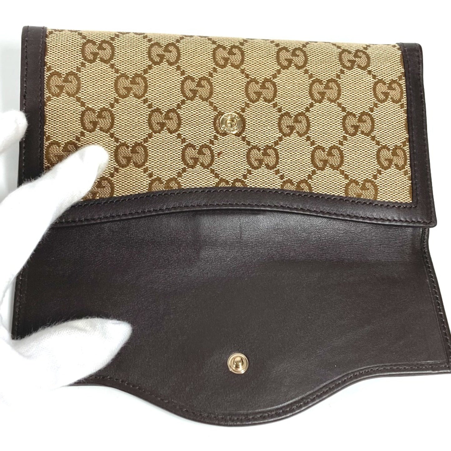 Gucci GG canvas Brown Canvas Wallet Accessories