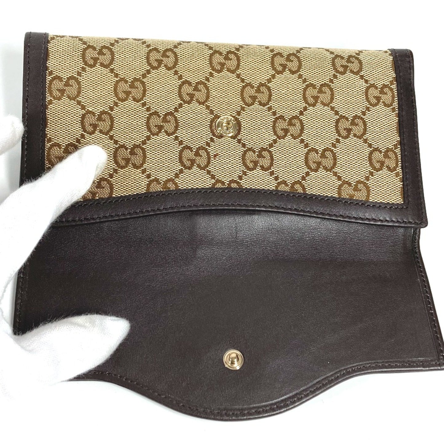 Gucci GG canvas Brown Canvas Wallet Accessories