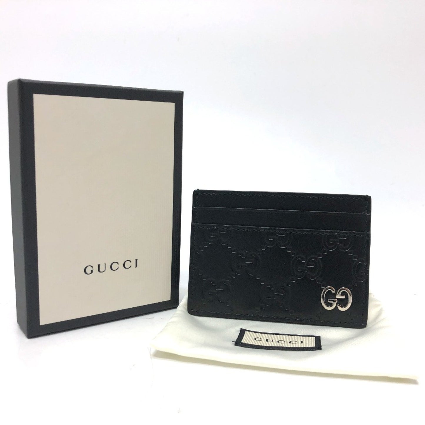 Gucci Guccissima Black Leather Wallet Accessories