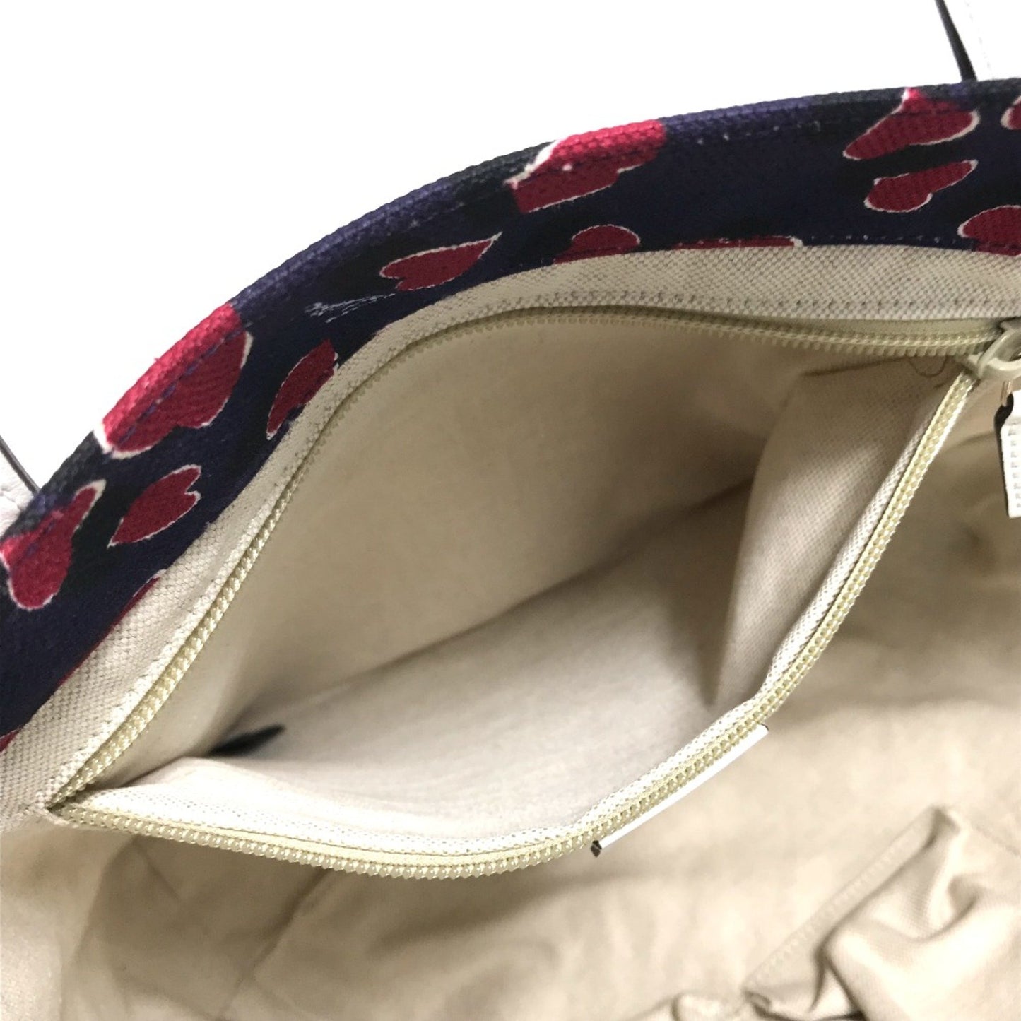 Gucci Heart Navy Canvas Tote Bag