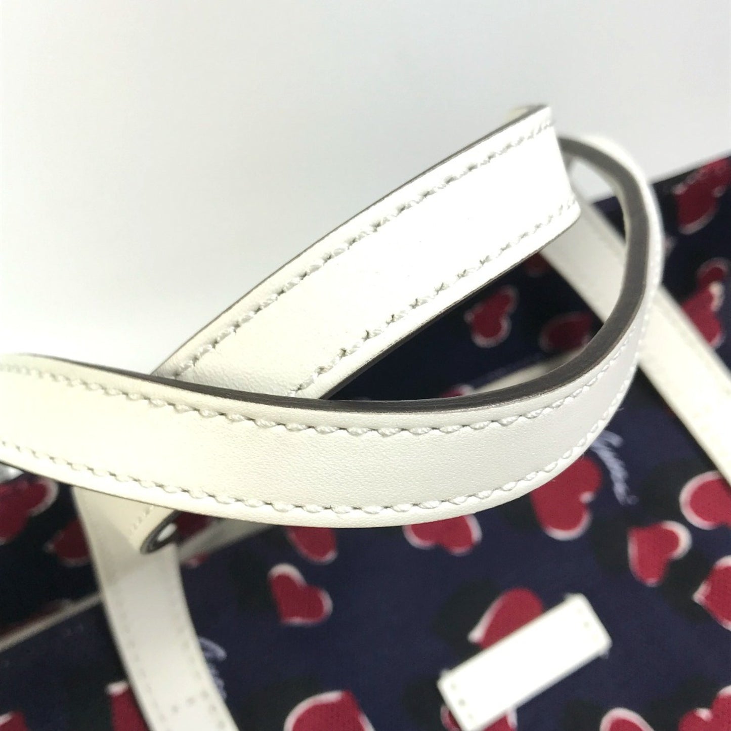 Gucci Heart Navy Canvas Tote Bag