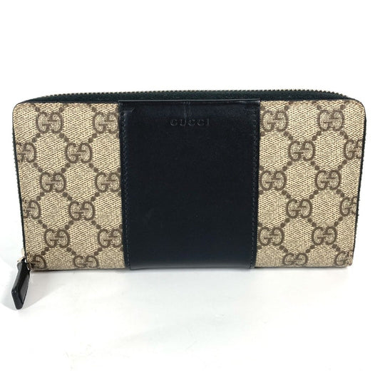 Gucci GG Supreme Brown Canvas Wallet Accessories