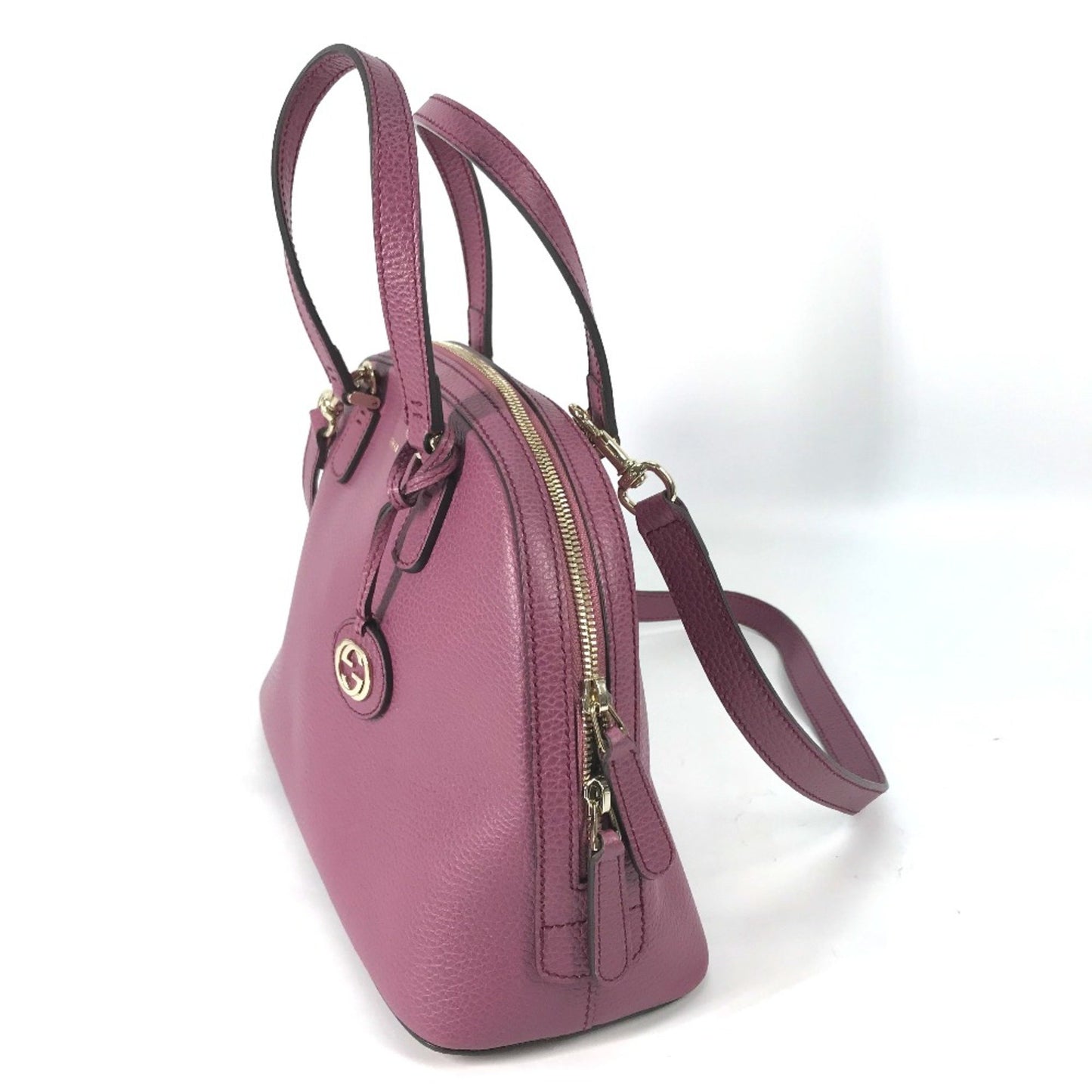 Gucci Dollar Purple Leather Hand Bag