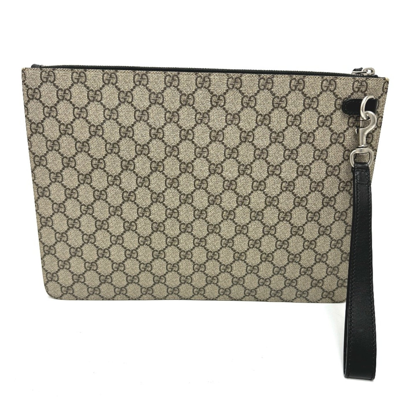 Gucci Ophidia Beige Canvas Clutch Bag