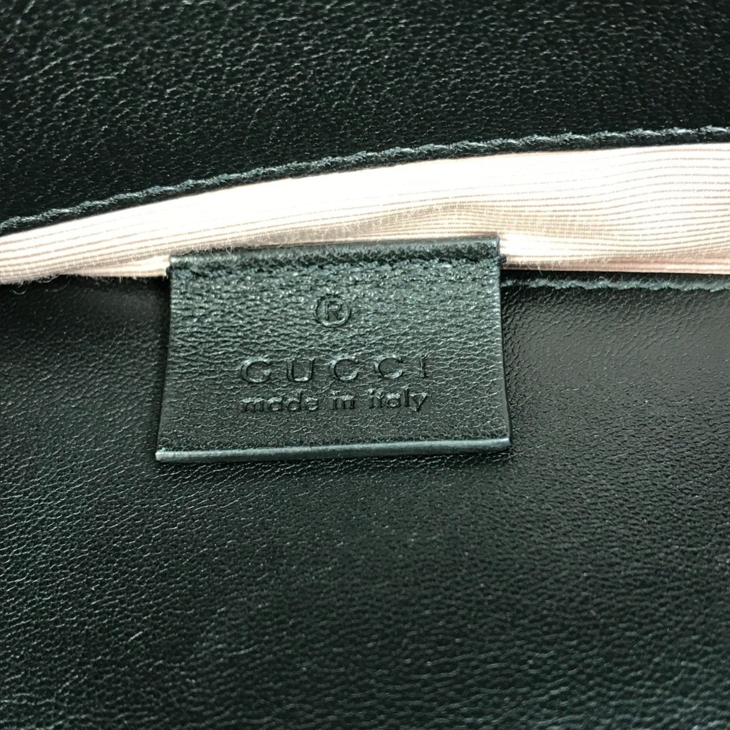 Gucci Interlocking G Black Leather Hand Bag