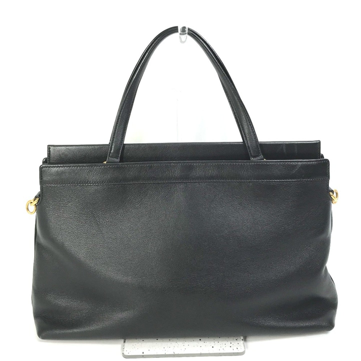 Gucci Interlocking G Black Leather Hand Bag