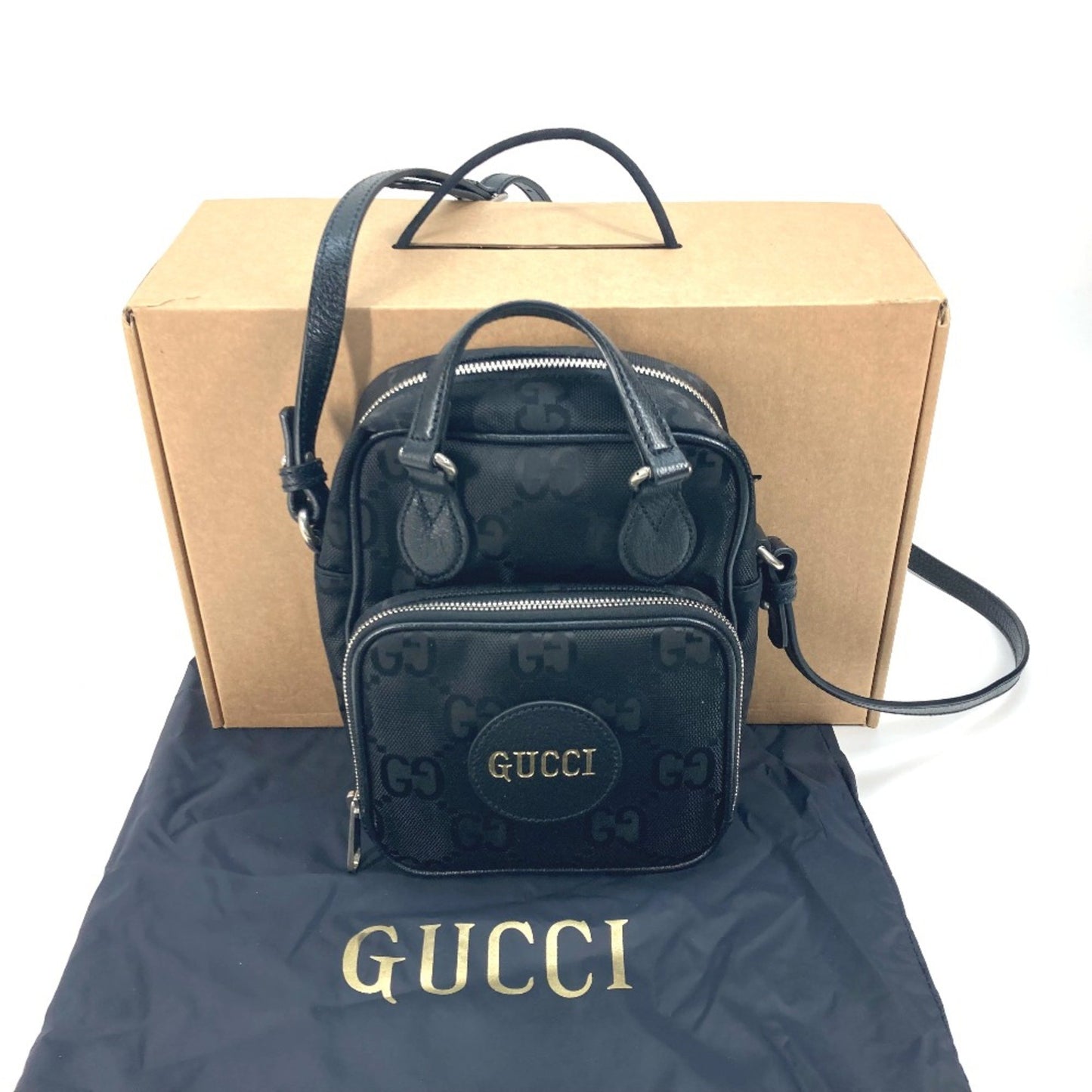 Gucci Off the grid Navy Canvas Shoulder Bag