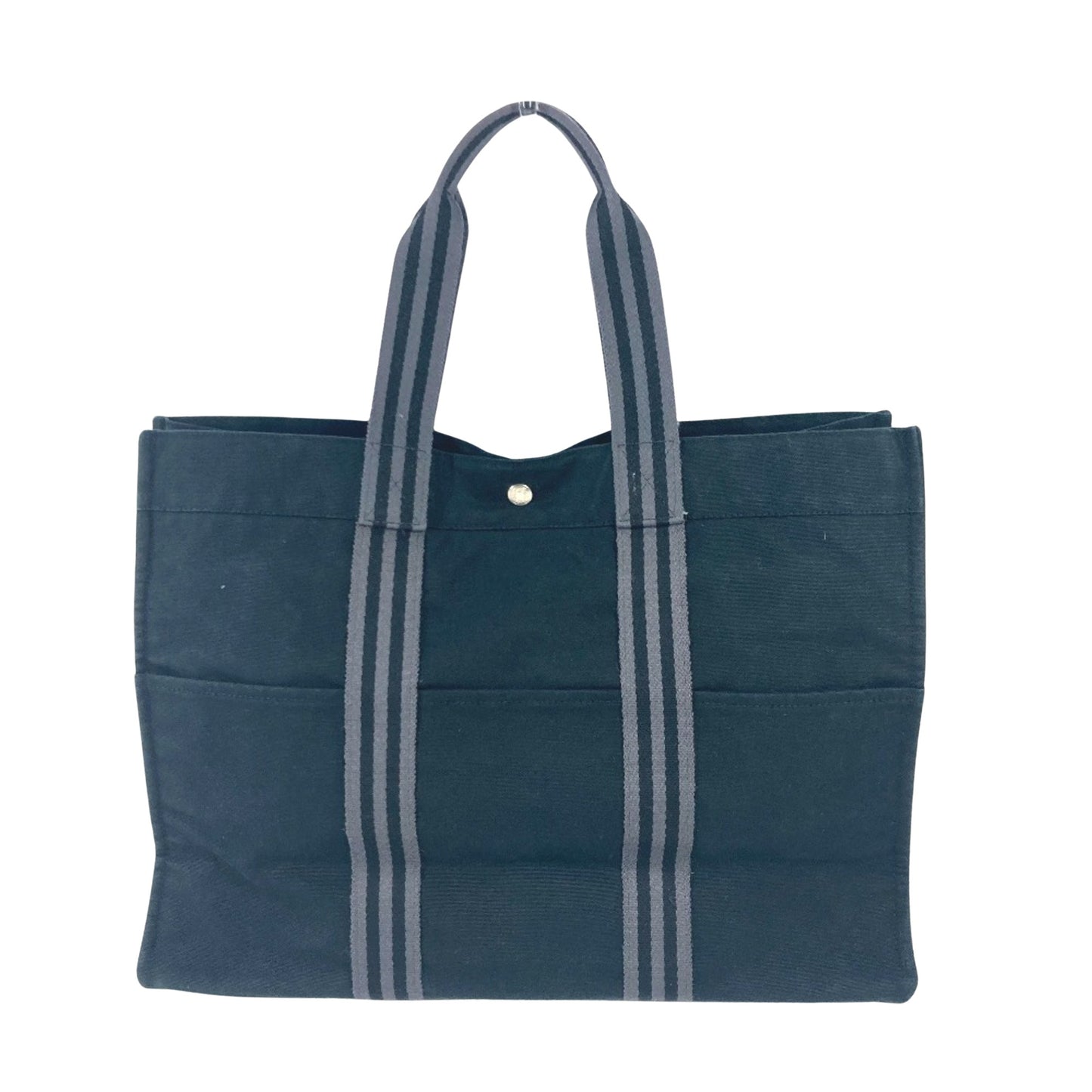 Hermès Fourre tout Navy Canvas Tote Bag