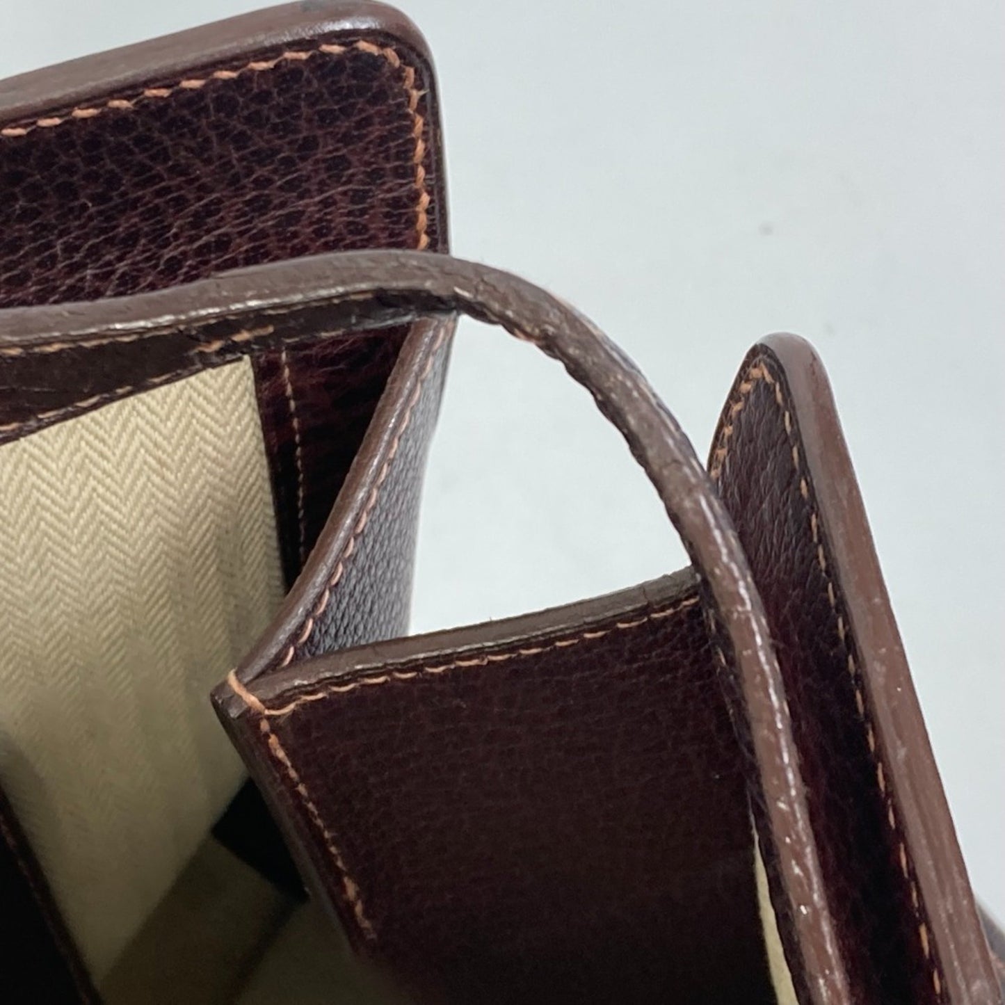 Hermès -- Brown Leather Shoulder Bag