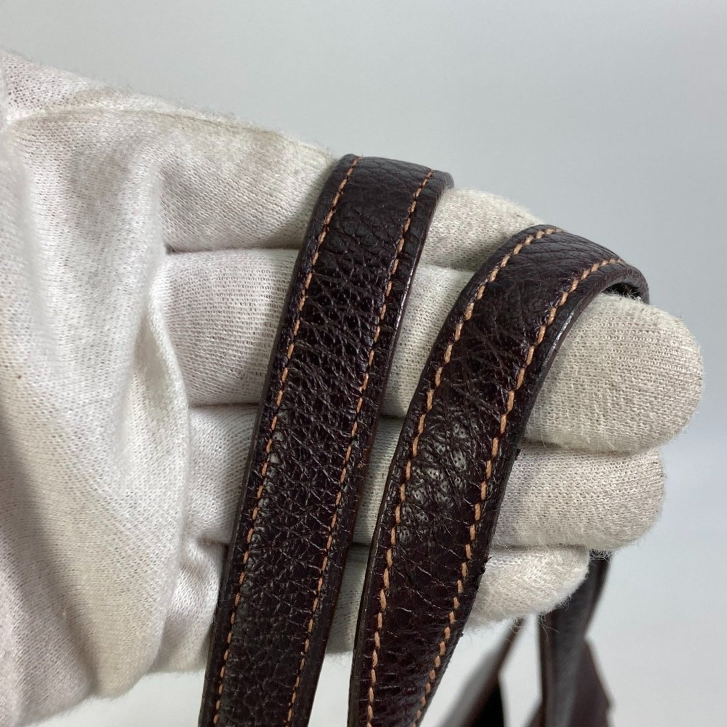 Hermès -- Brown Leather Shoulder Bag