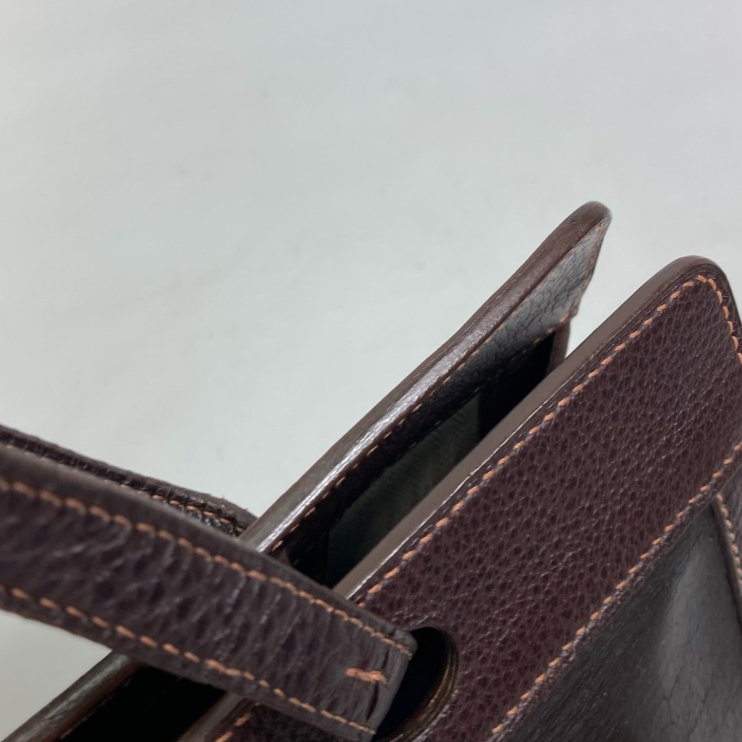 Hermès -- Brown Leather Shoulder Bag