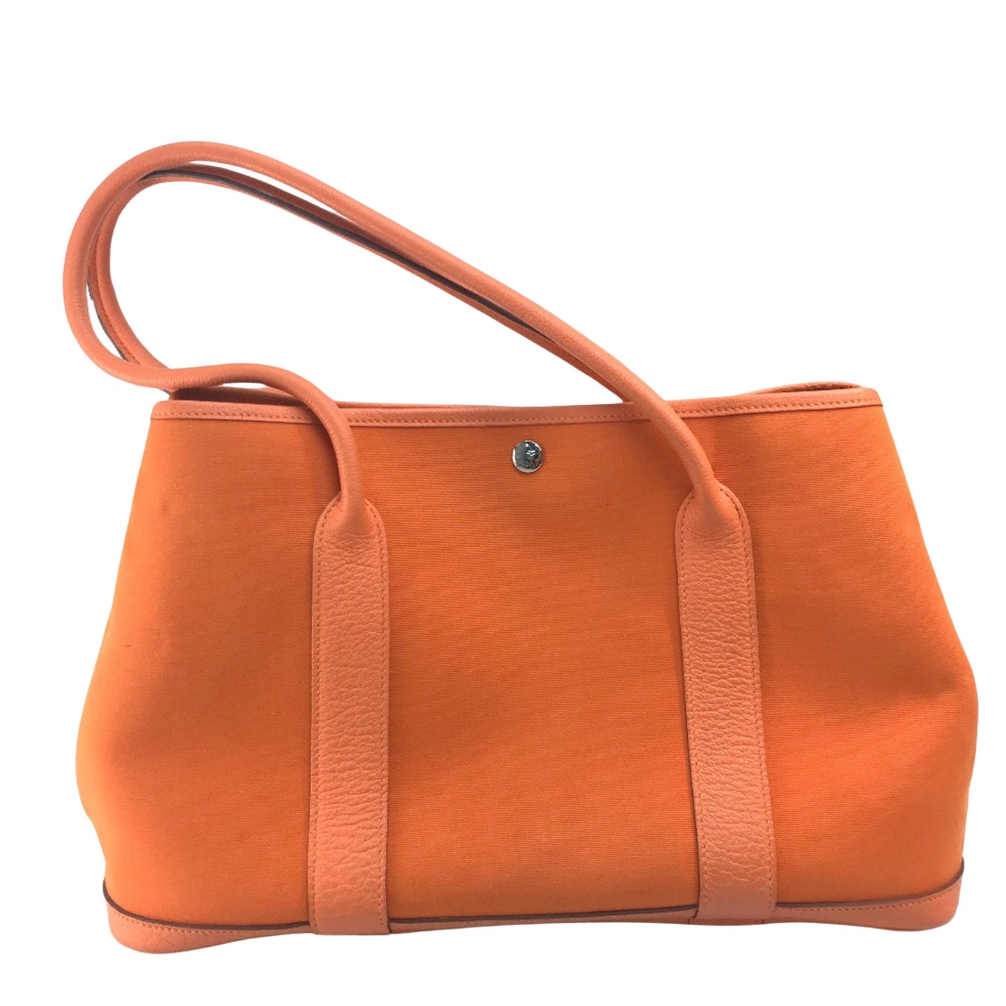 Hermès Garden Party Orange Canvas Tote Bag