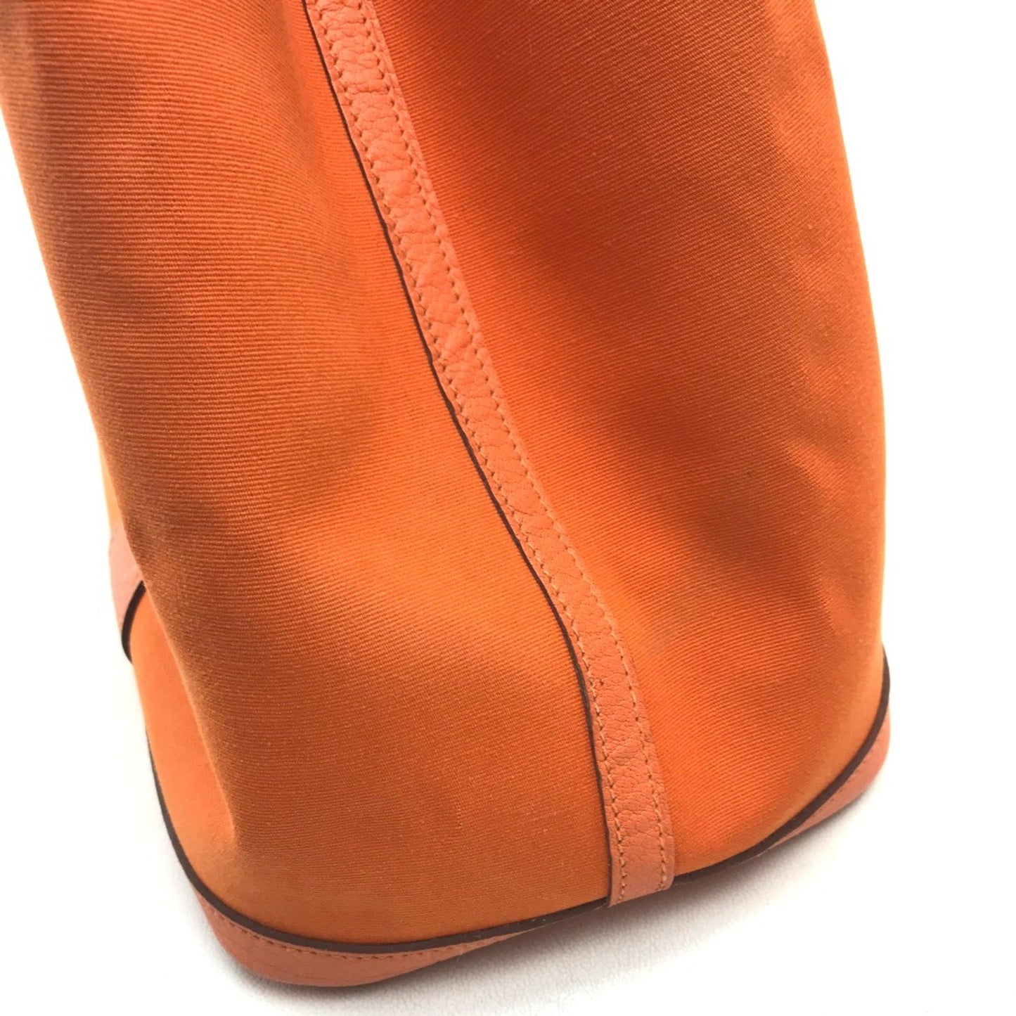 Hermès Garden Party Orange Canvas Tote Bag