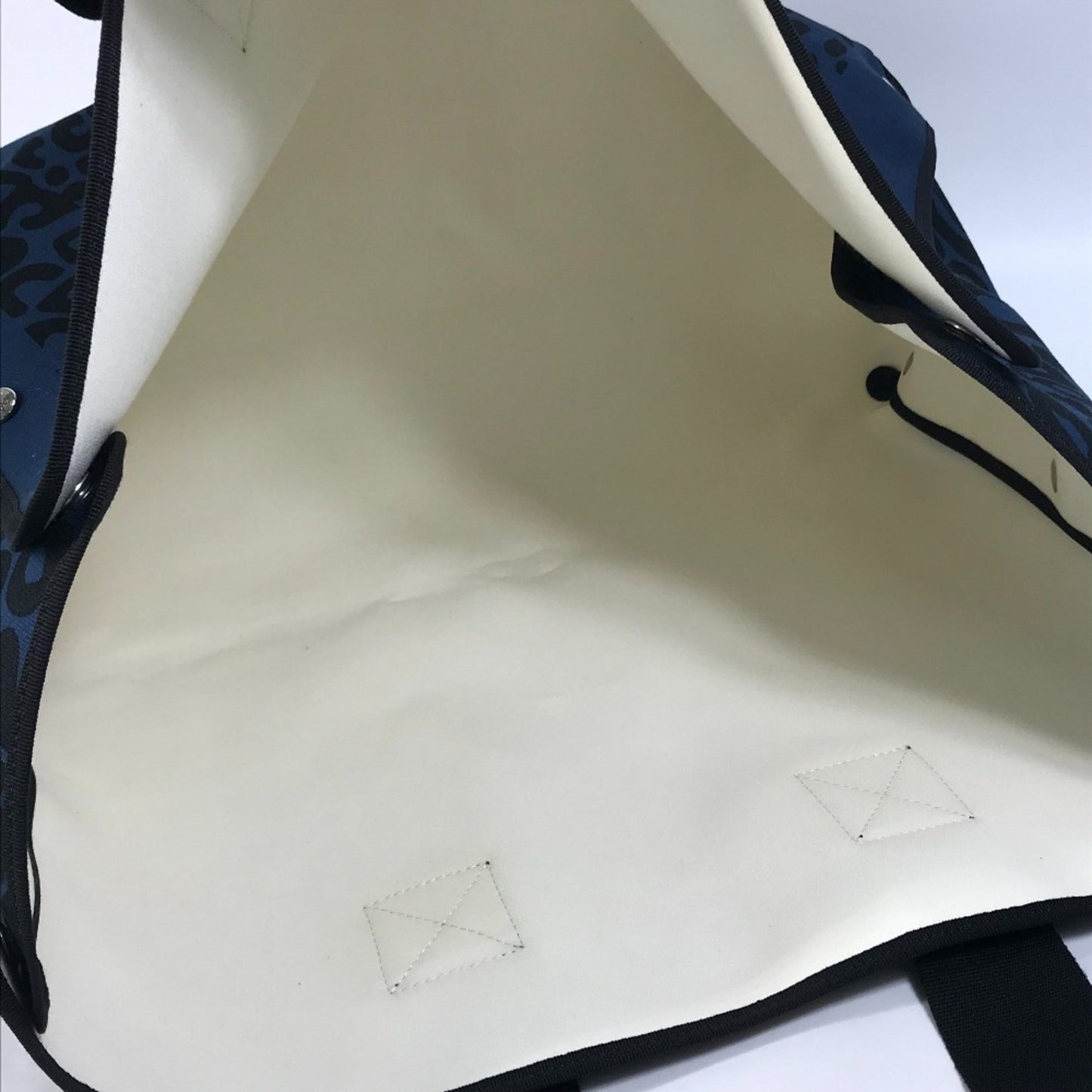 Hermès Cabas Navy Cotton Tote Bag