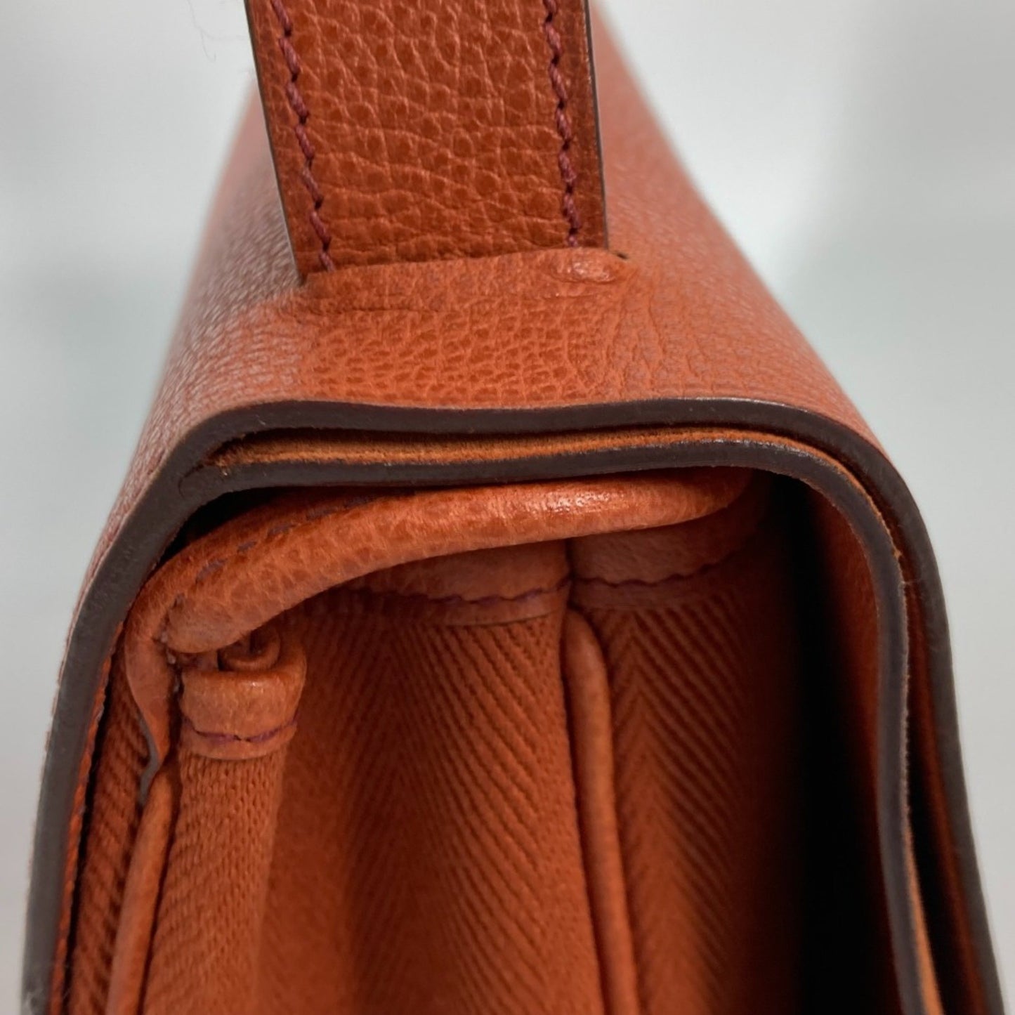 Hermès Colorado Orange Leather Shoulder Bag