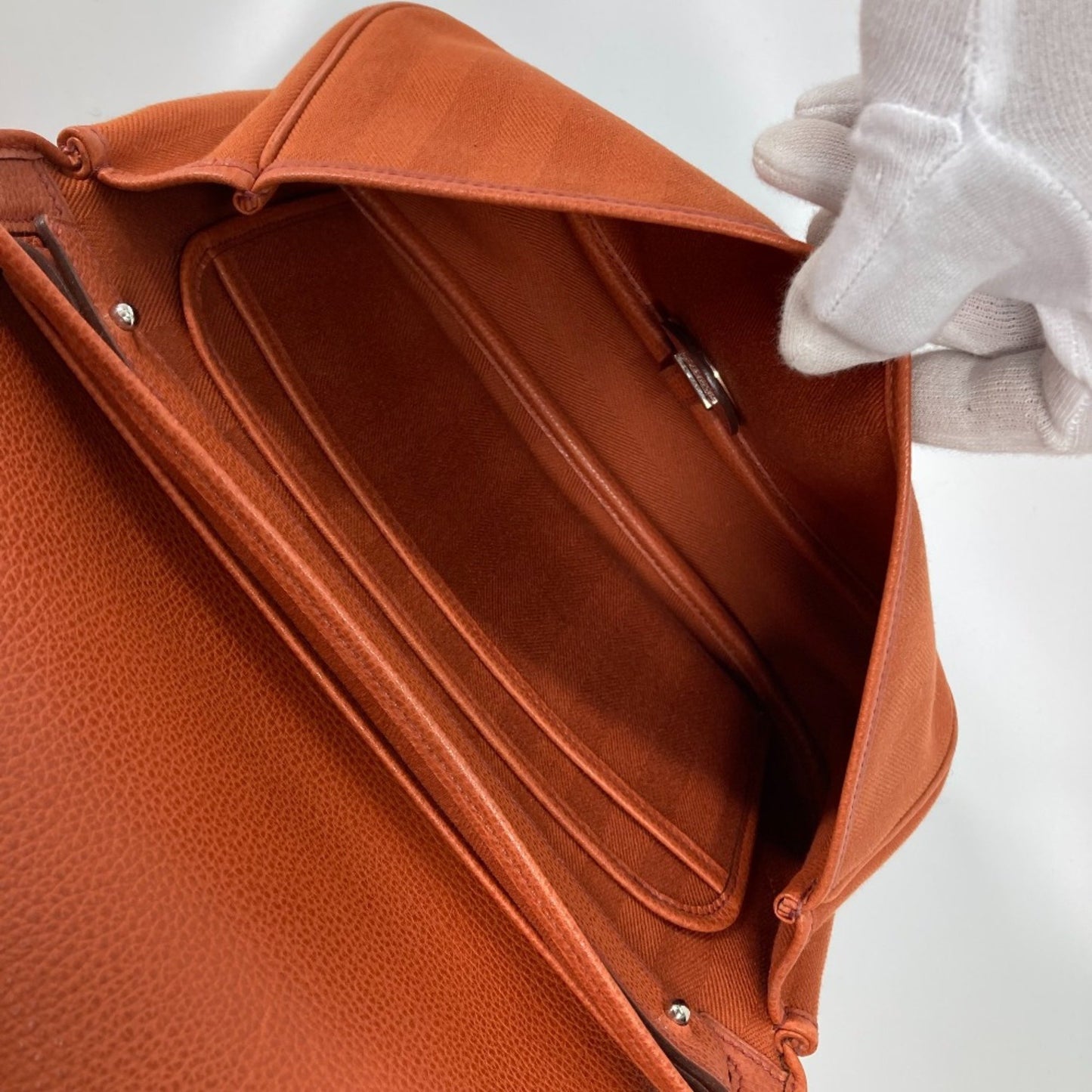 Hermès Colorado Orange Leather Shoulder Bag