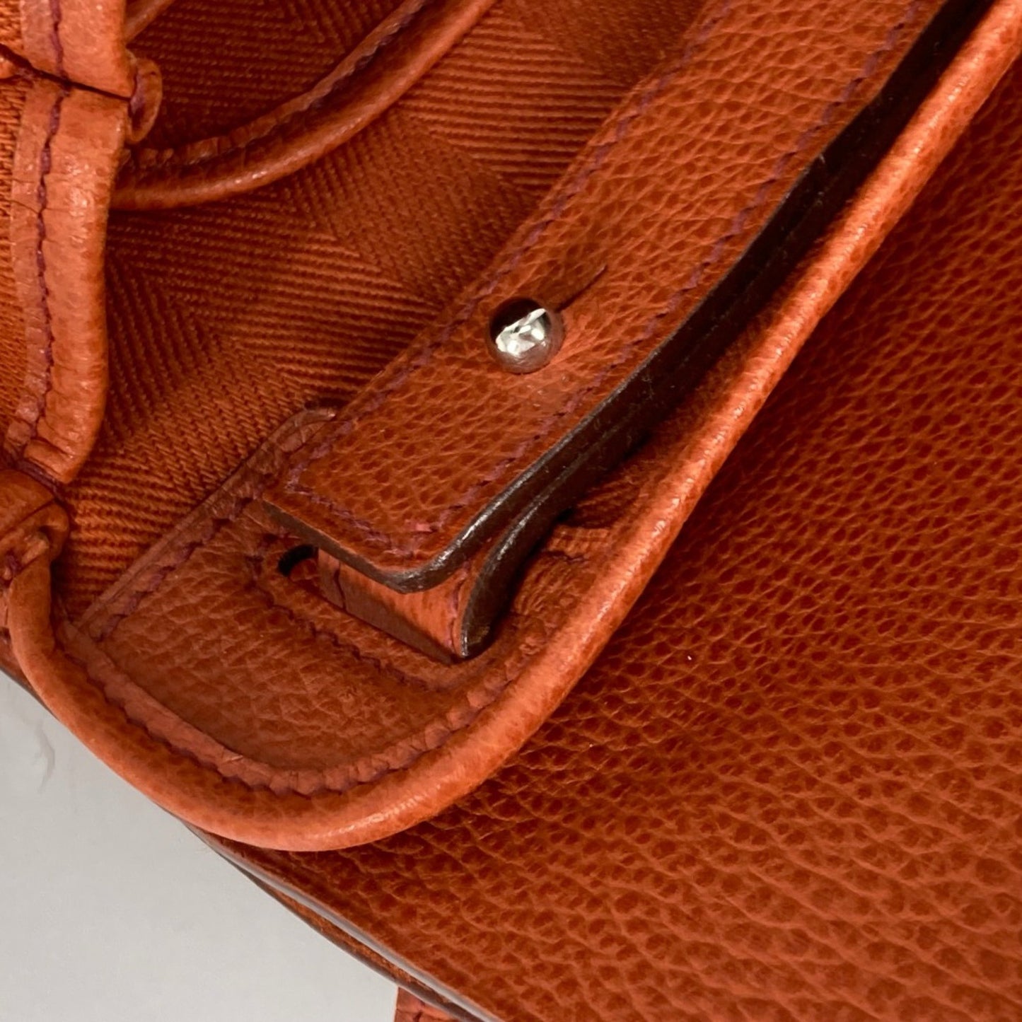 Hermès Colorado Orange Leather Shoulder Bag