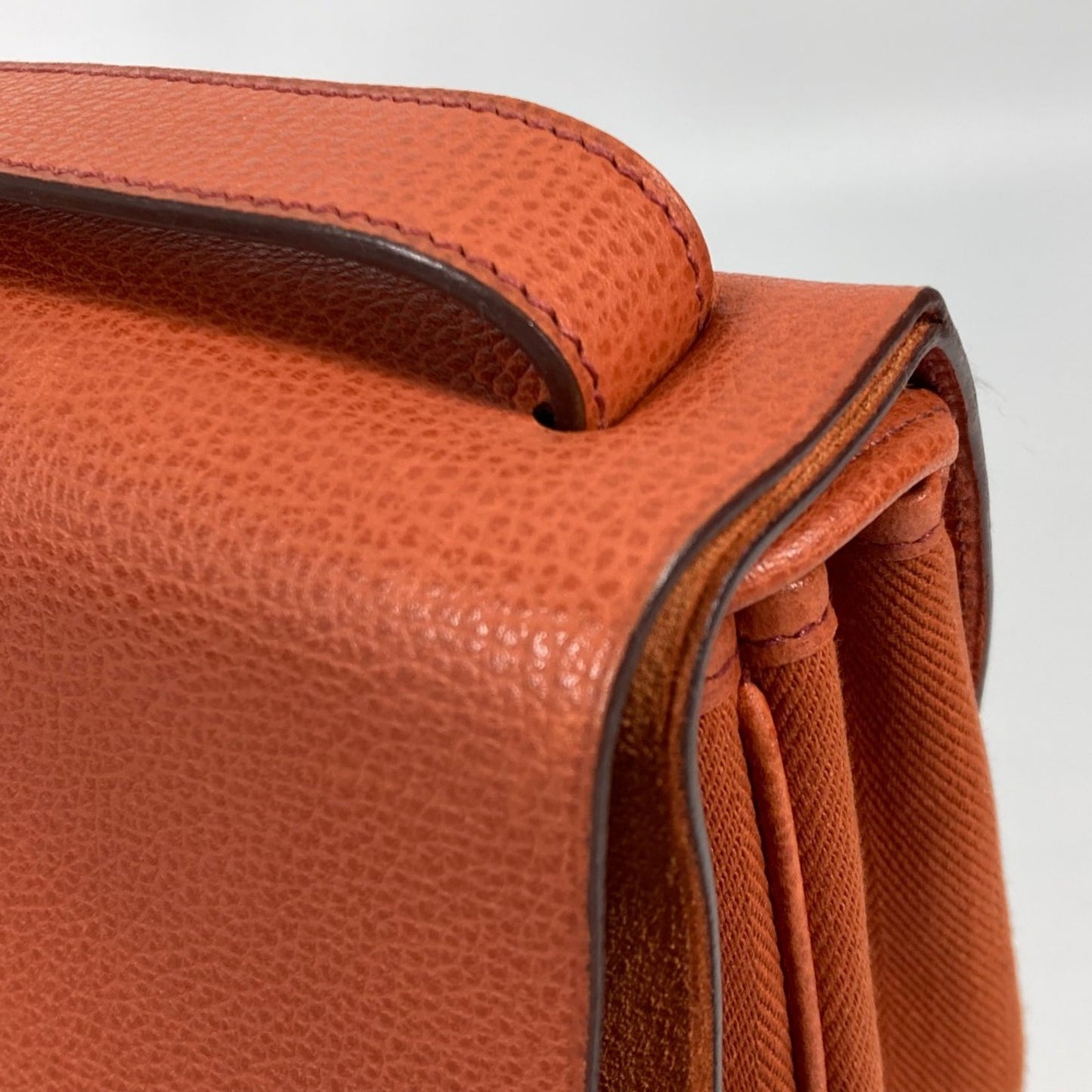 Hermès Colorado Orange Leather Shoulder Bag