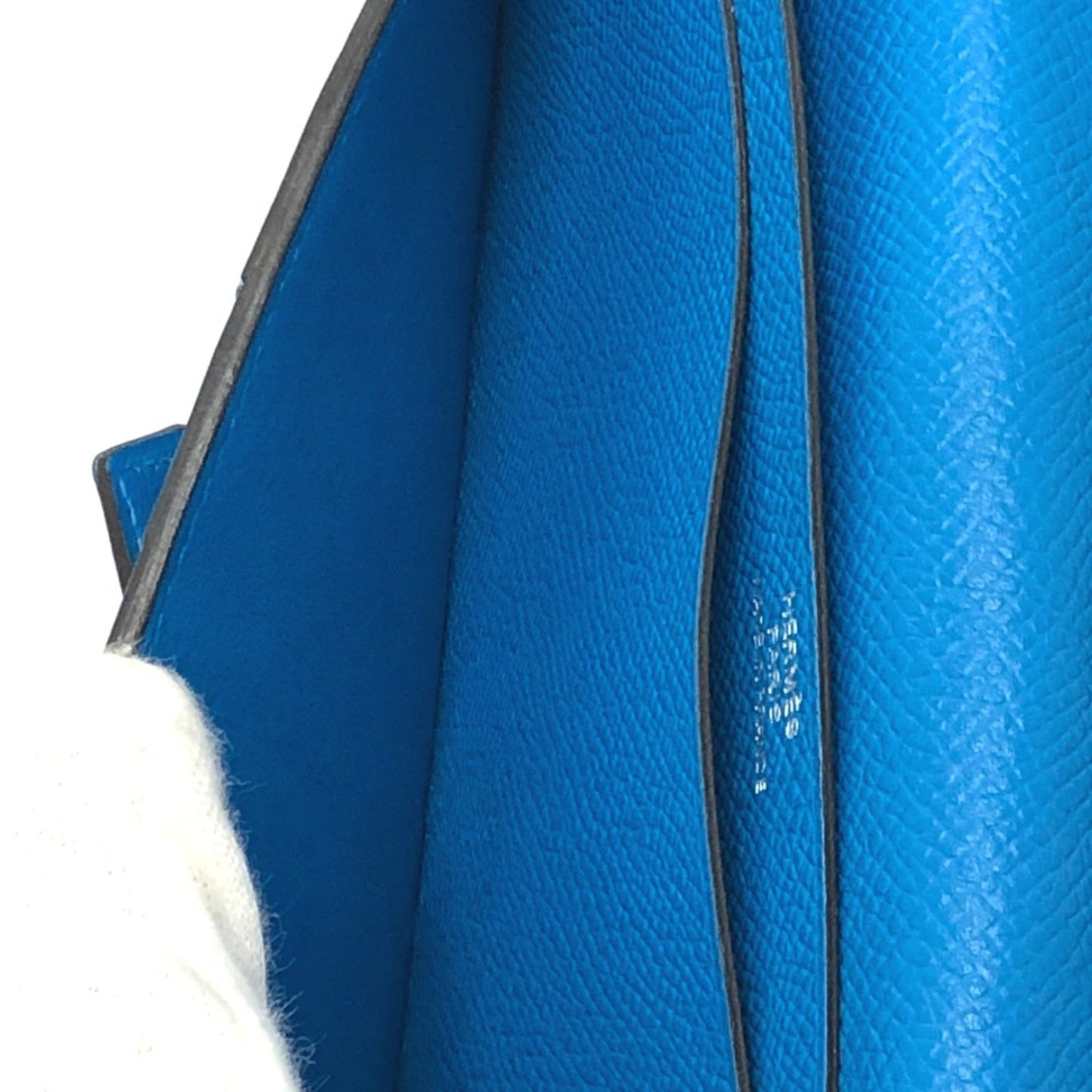 Hermès Béarn Blue Leather Wallet Accessories