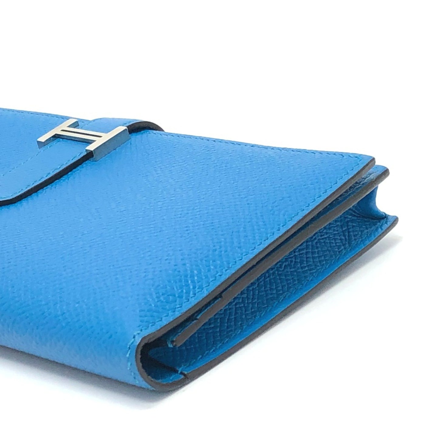 Hermès Béarn Blue Leather Wallet Accessories