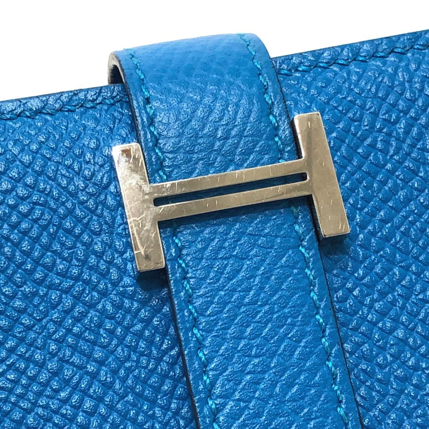 Hermès Béarn Blue Leather Wallet Accessories