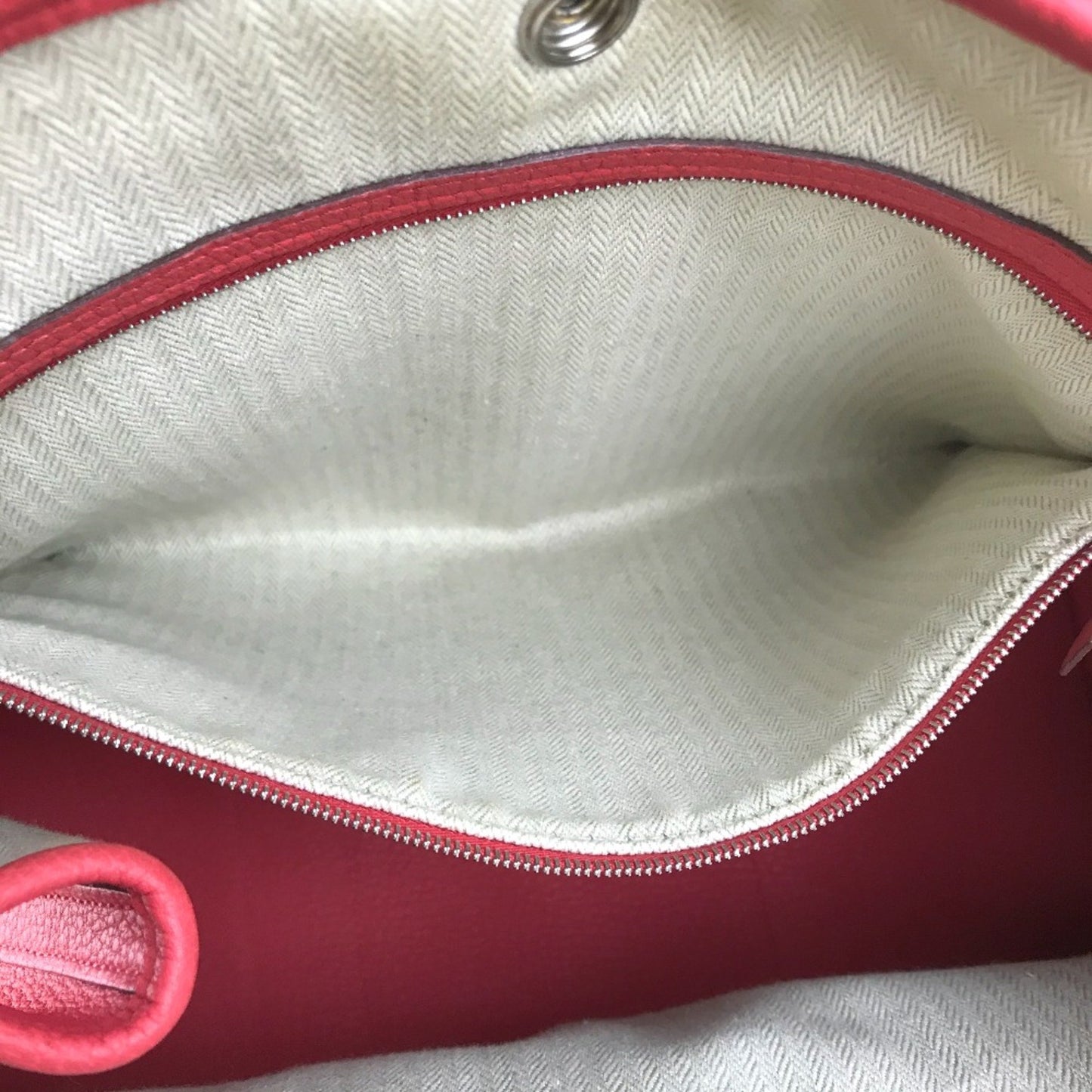 Hermès Garden Party Red Leather Tote Bag