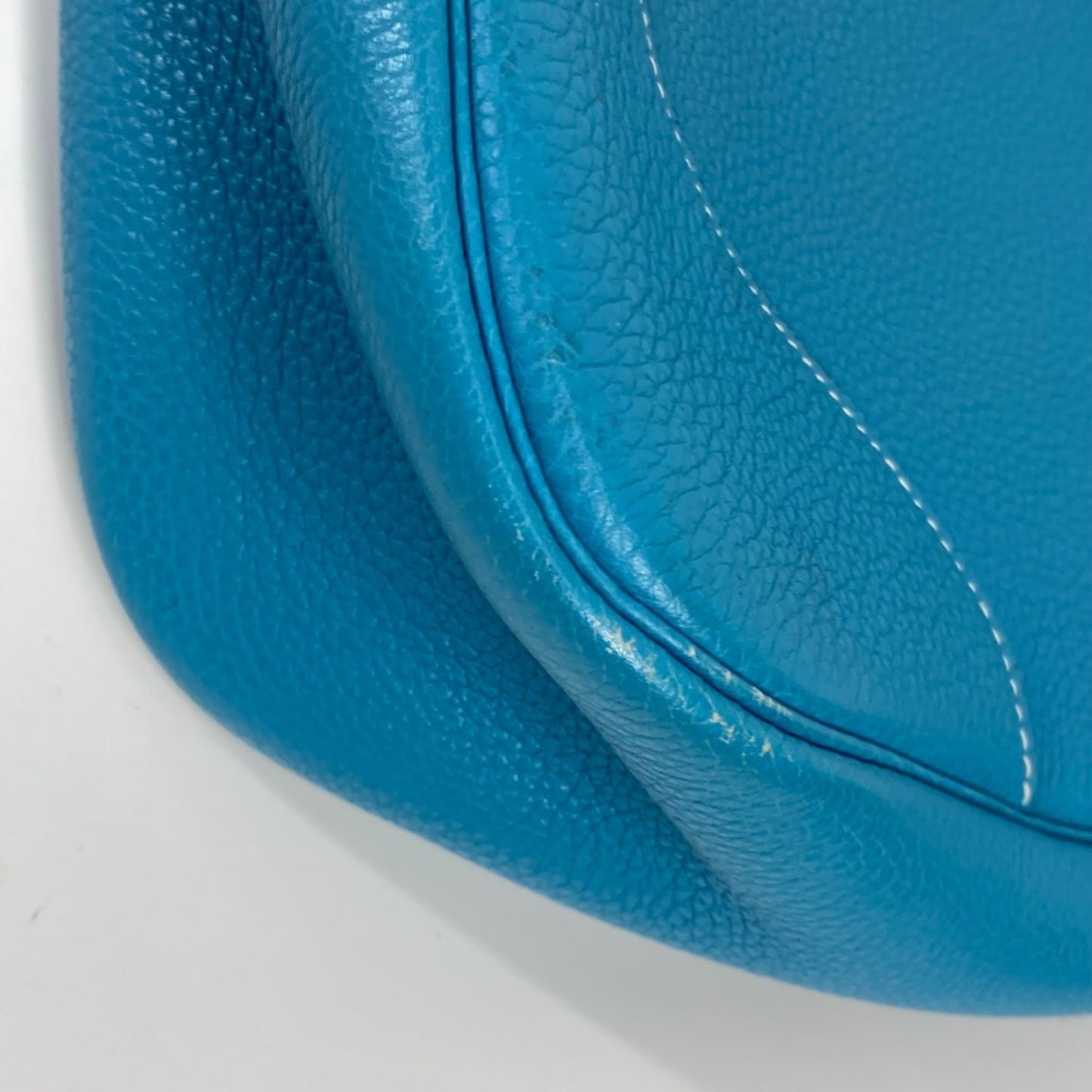 Hermès Trim Blue Leather Shoulder Bag