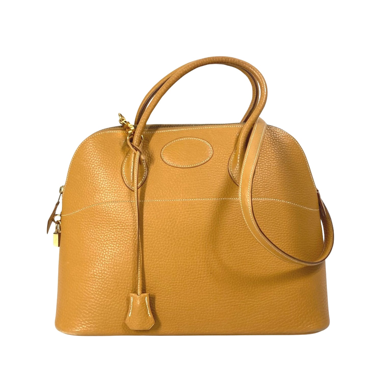 Hermès Bolide Beige Leather Hand Bag