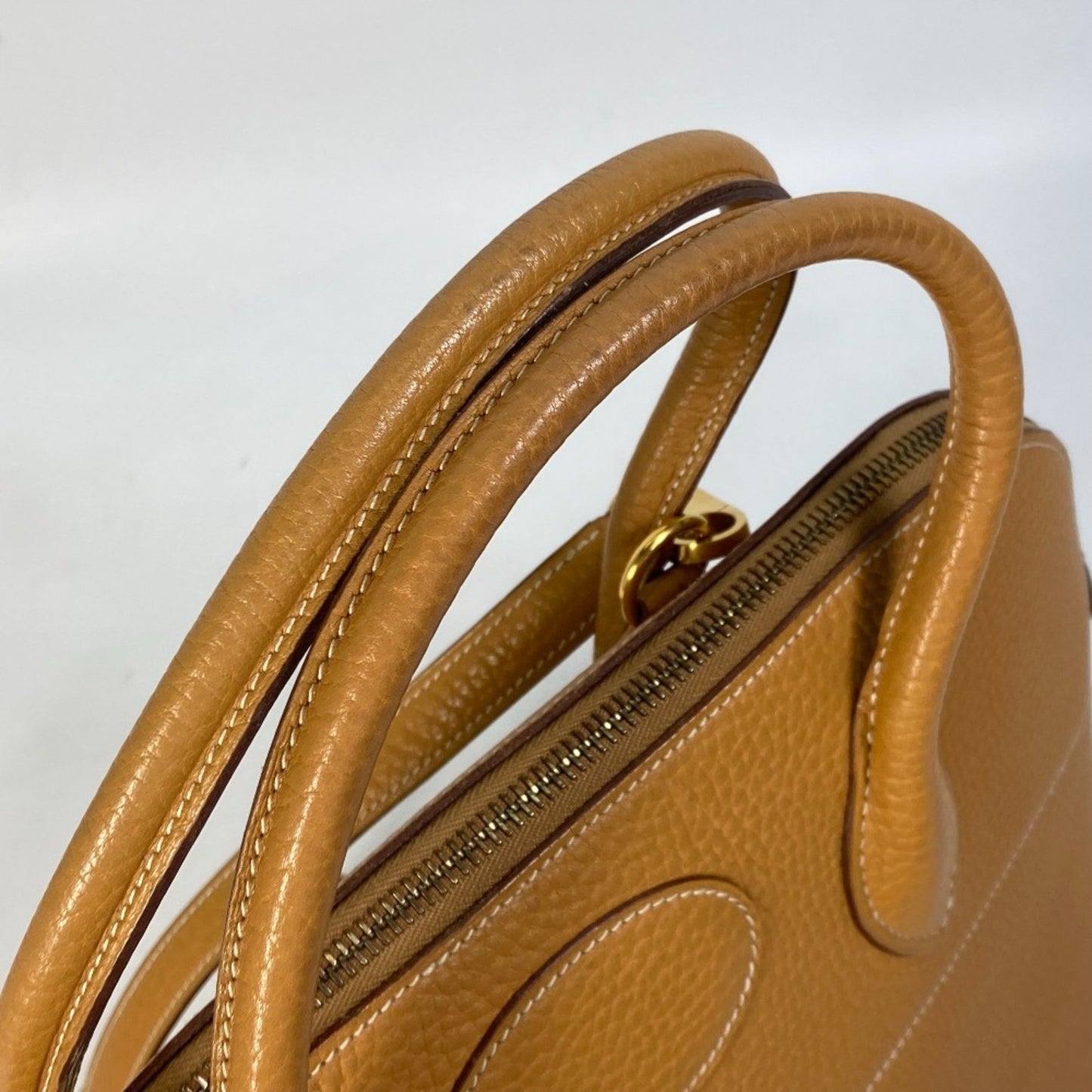 Hermès Bolide Beige Leather Hand Bag