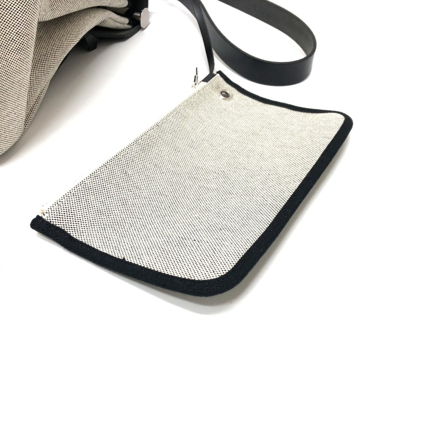 Hermès Herbag Grey Canvas Shoulder Bag