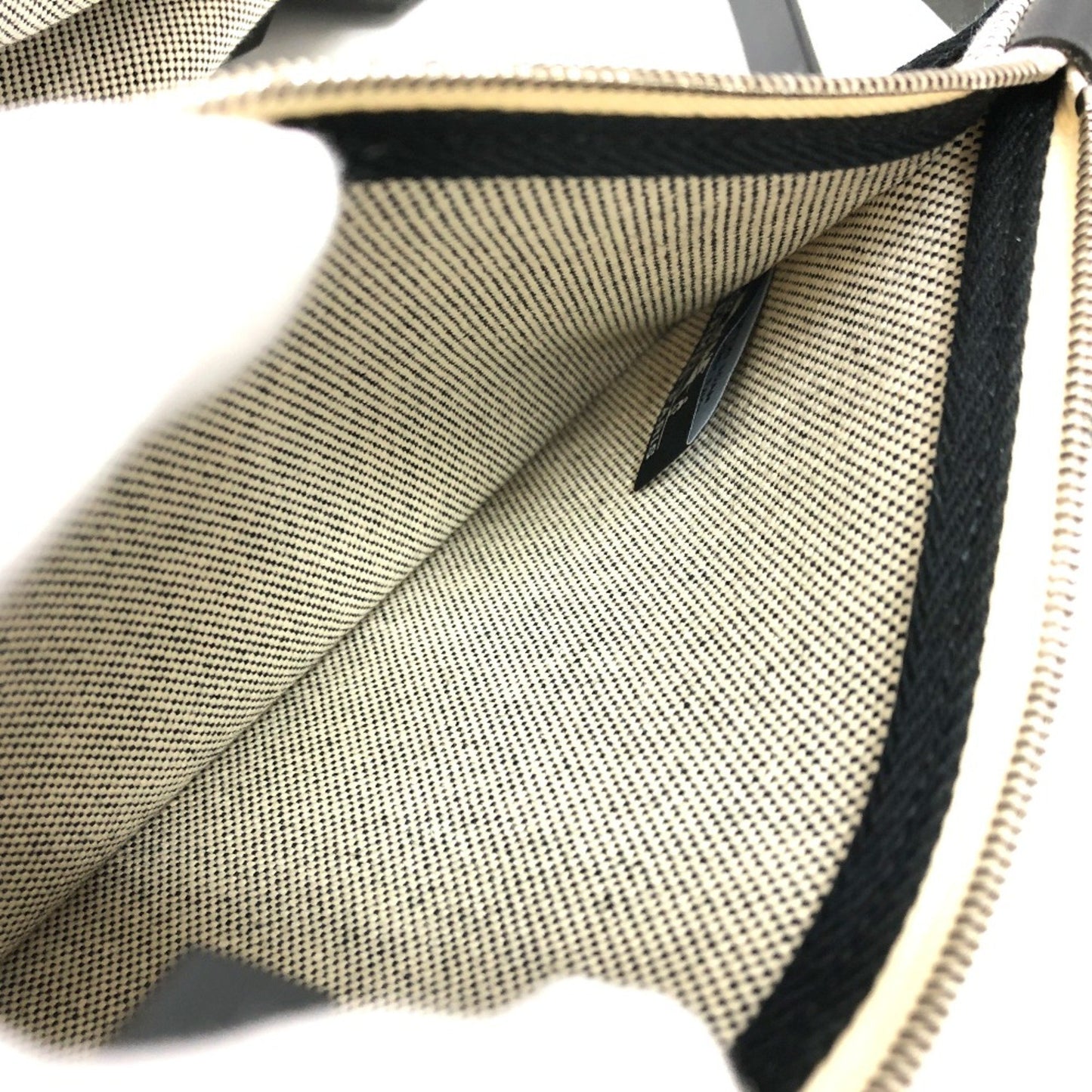 Hermès Herbag Grey Canvas Shoulder Bag