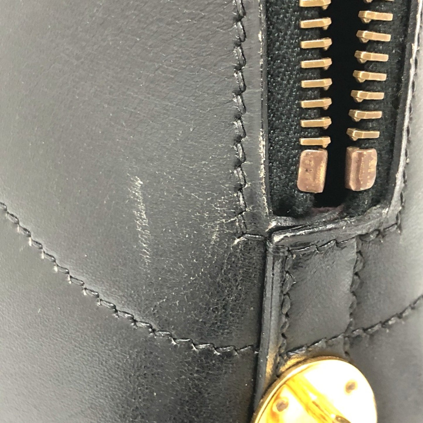 Hermès Bolide Black Leather Hand Bag