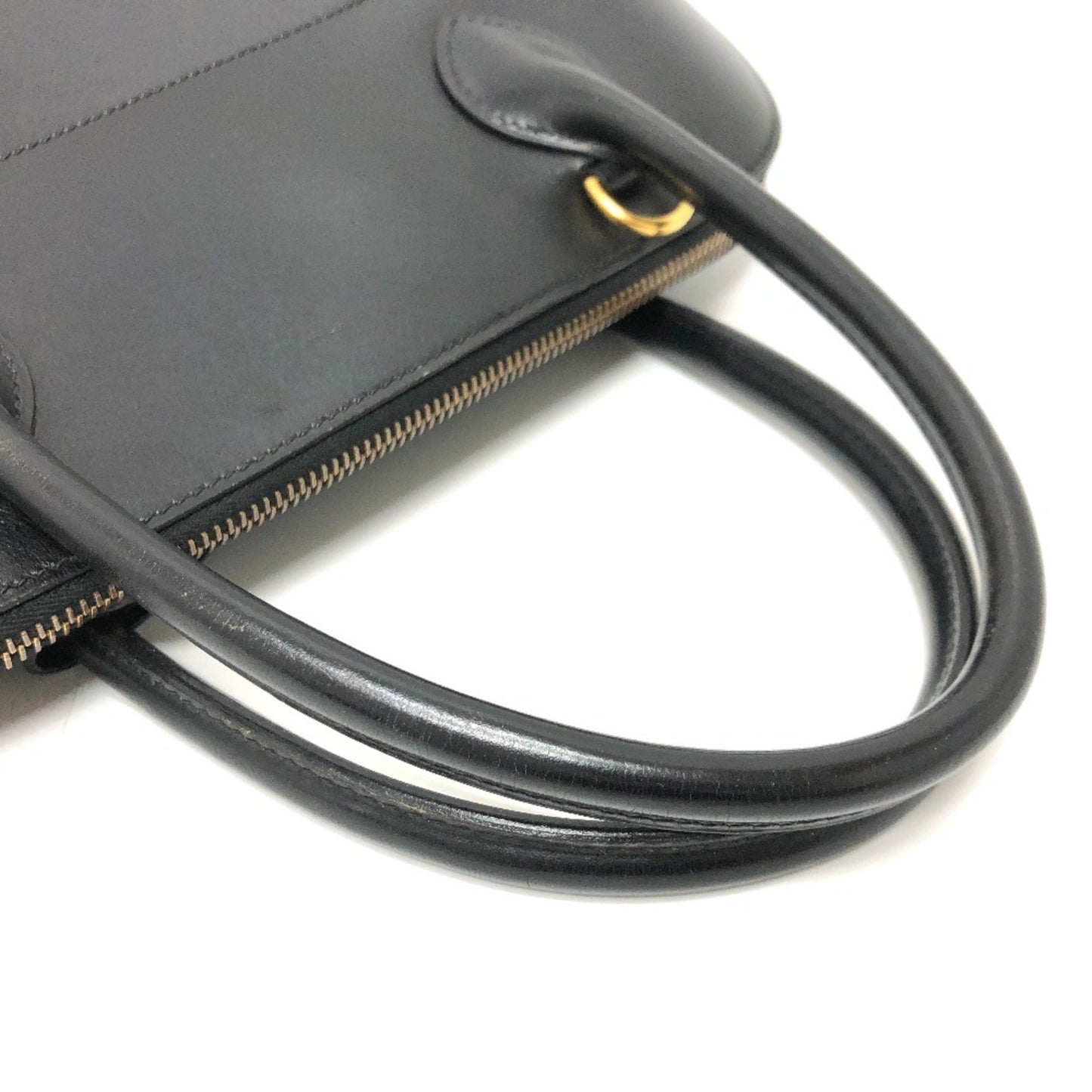 Hermès Bolide Black Leather Hand Bag