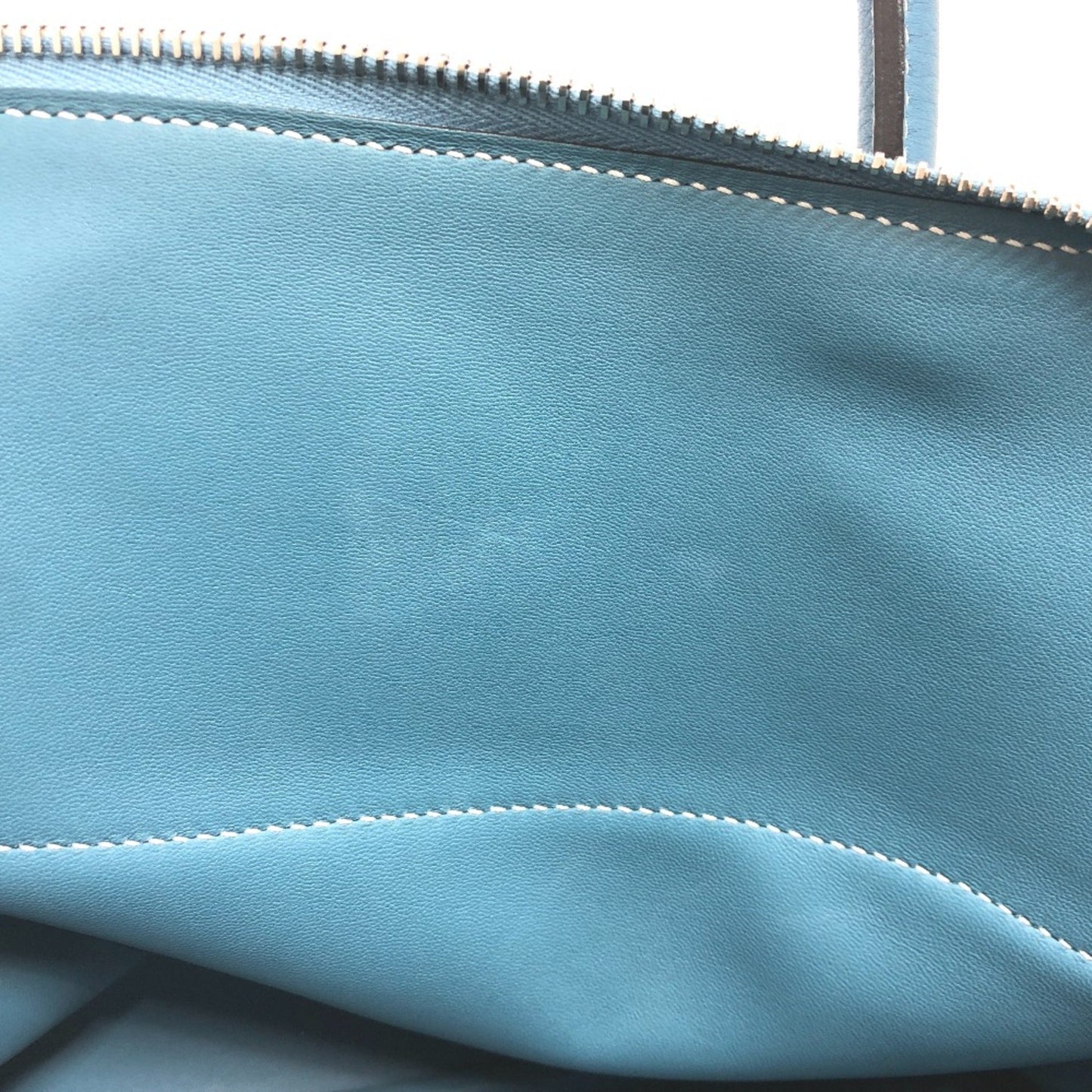 Hermès Bolide Blue Leather Hand Bag