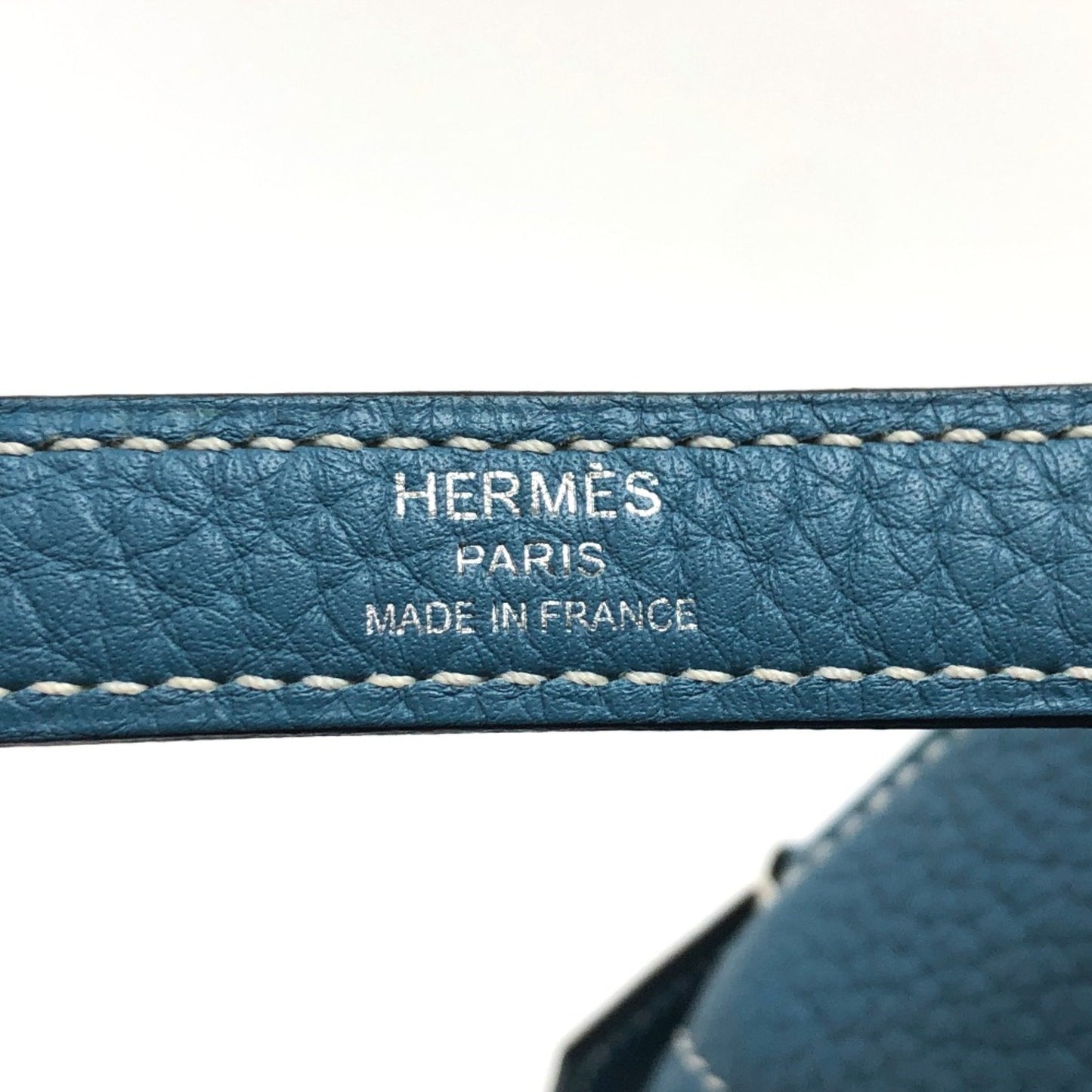 Hermès Bolide Blue Leather Hand Bag