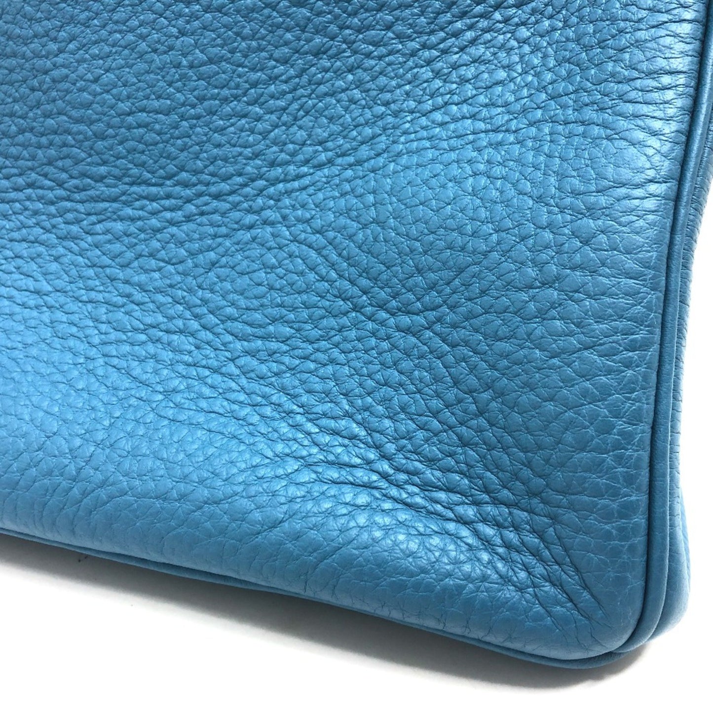 Hermès Birkin 30 Blue Leather Hand Bag