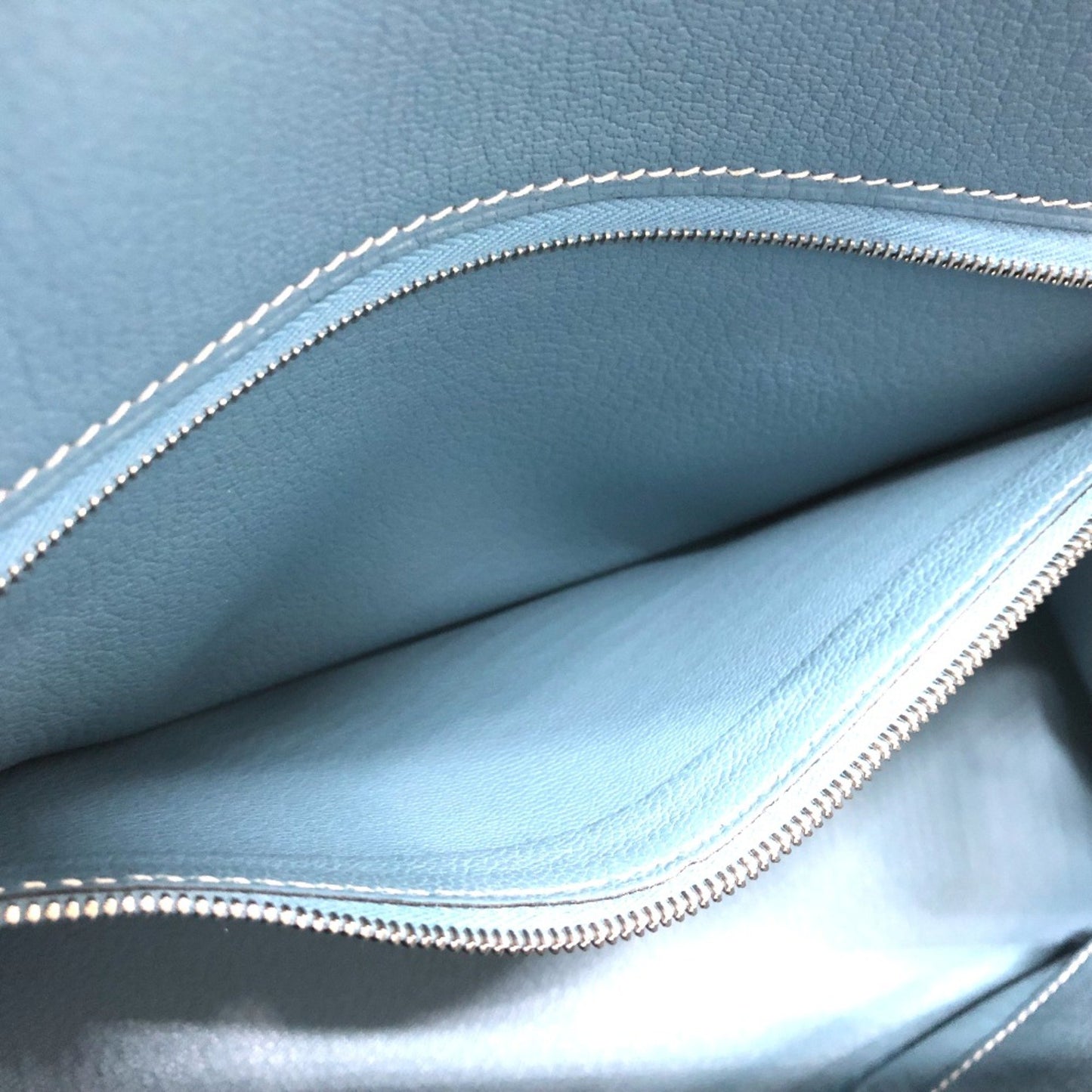 Hermès Birkin 30 Blue Leather Hand Bag