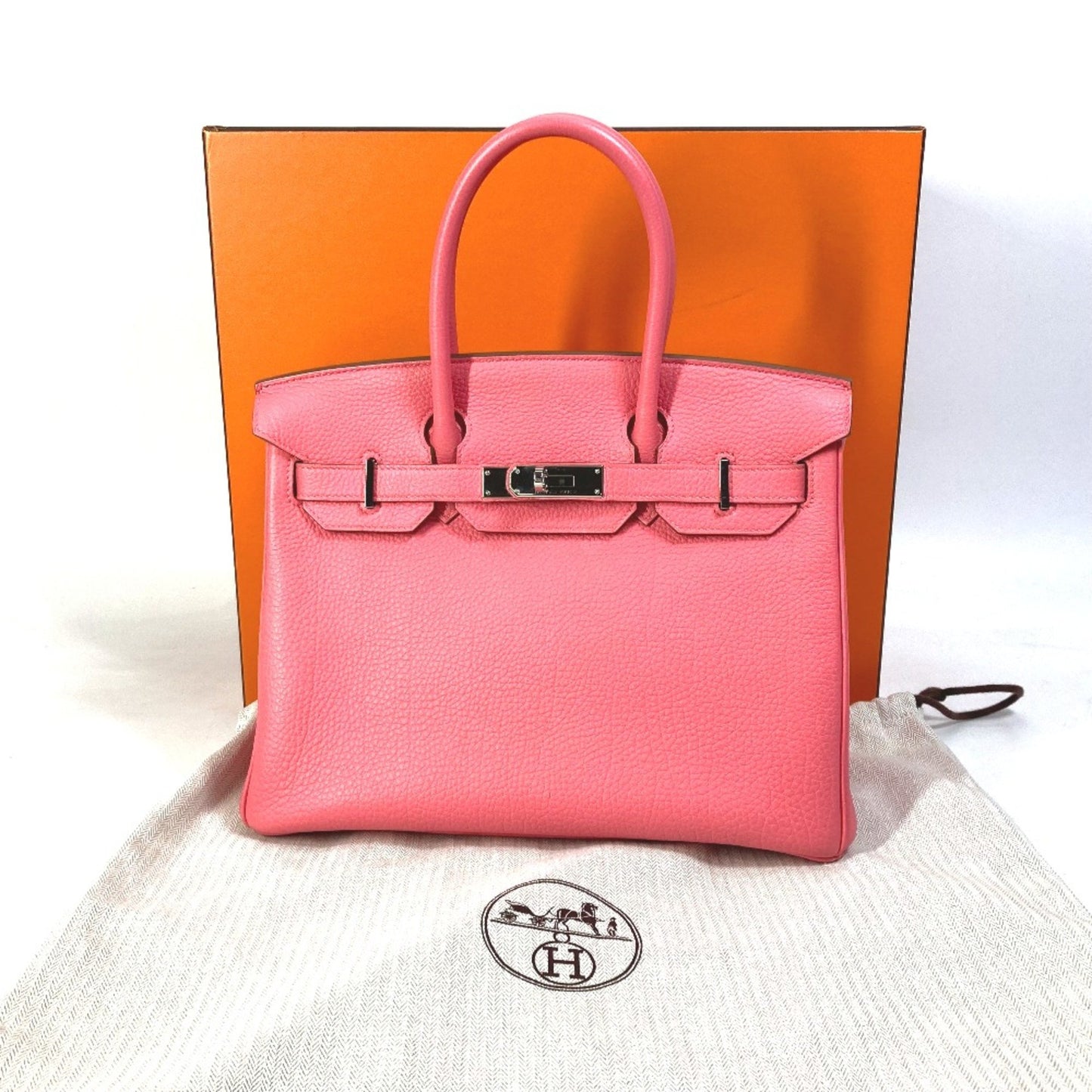 Hermès Birkin 30 Pink Leather Hand Bag