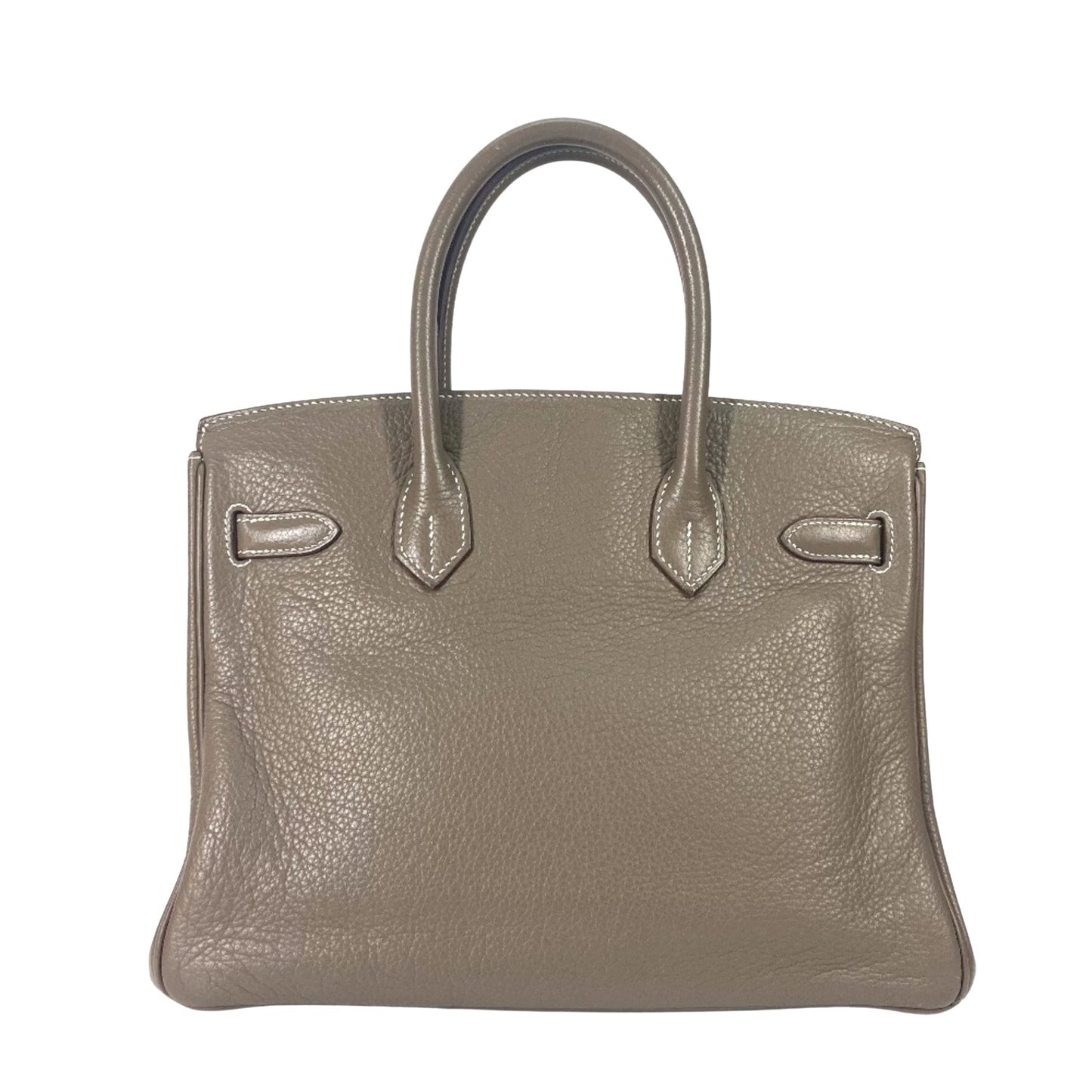 Hermès Birkin 30 Grey Leather Hand Bag