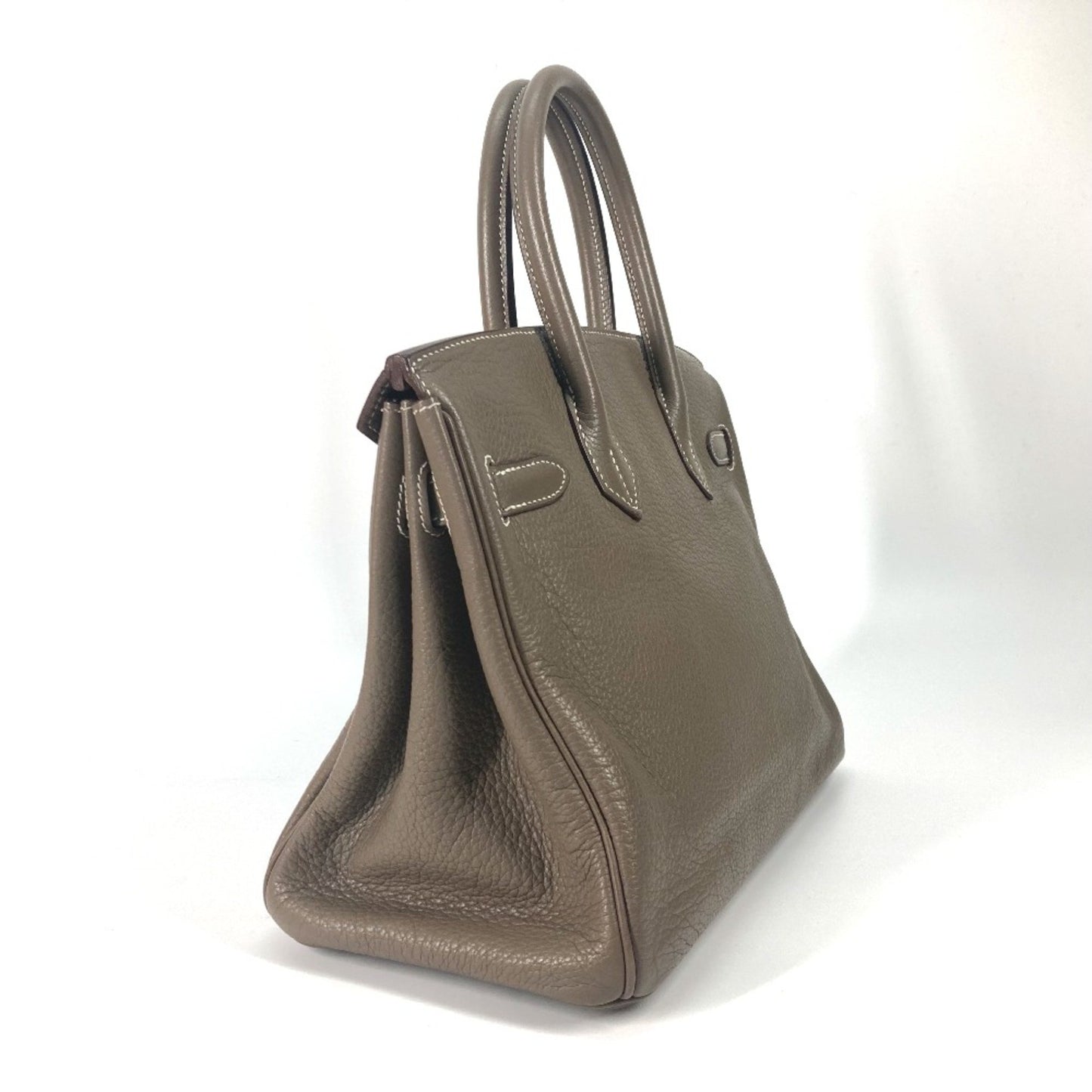 Hermès Birkin 30 Grey Leather Hand Bag