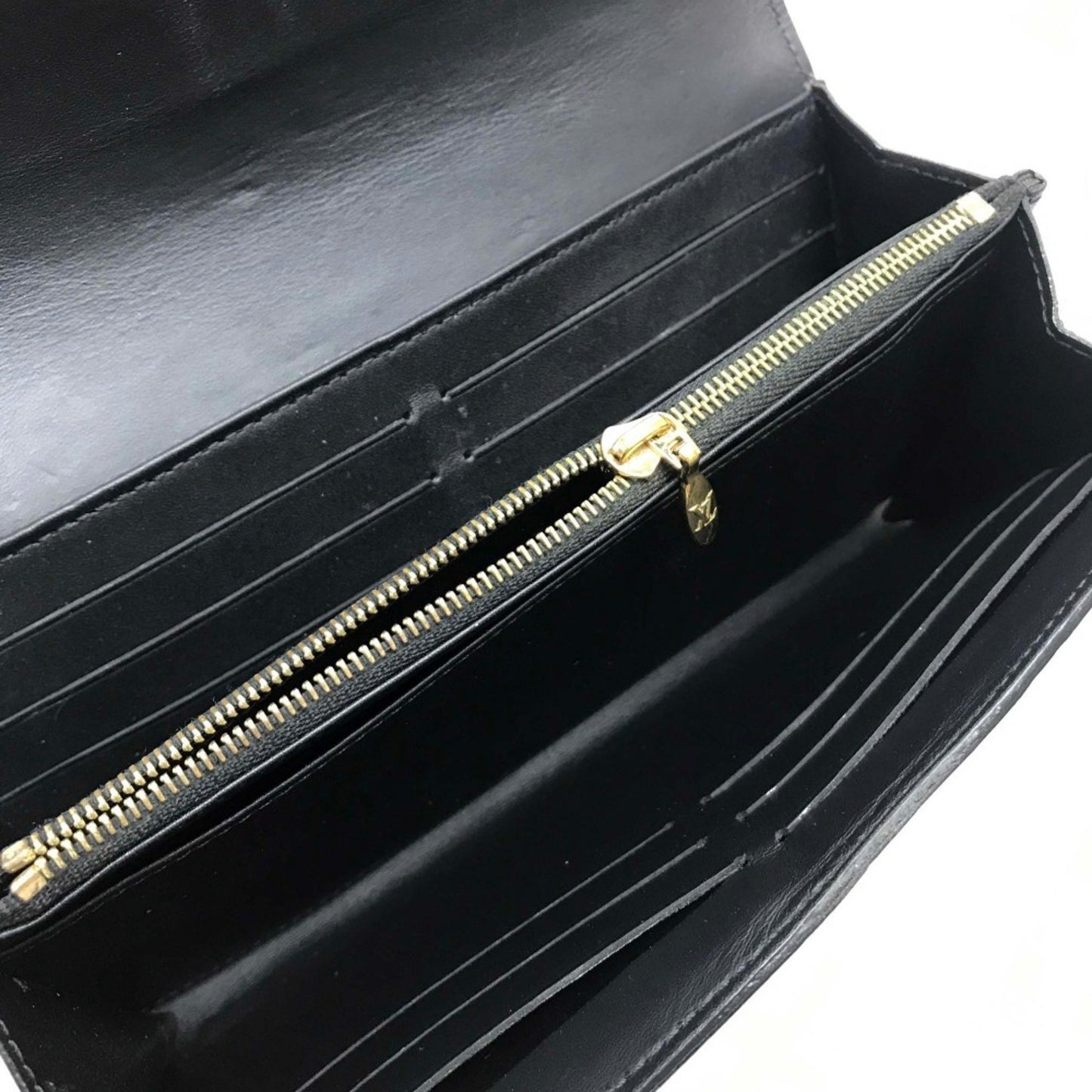 Louis Vuitton Sarah Black Patent Leather Wallet Accessories