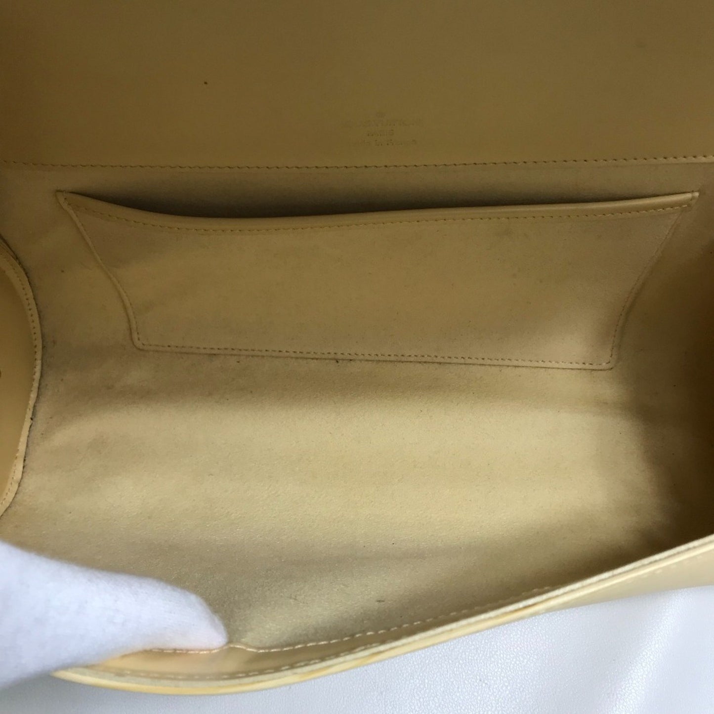 Louis Vuitton Nocturne Beige Leather Shoulder Bag