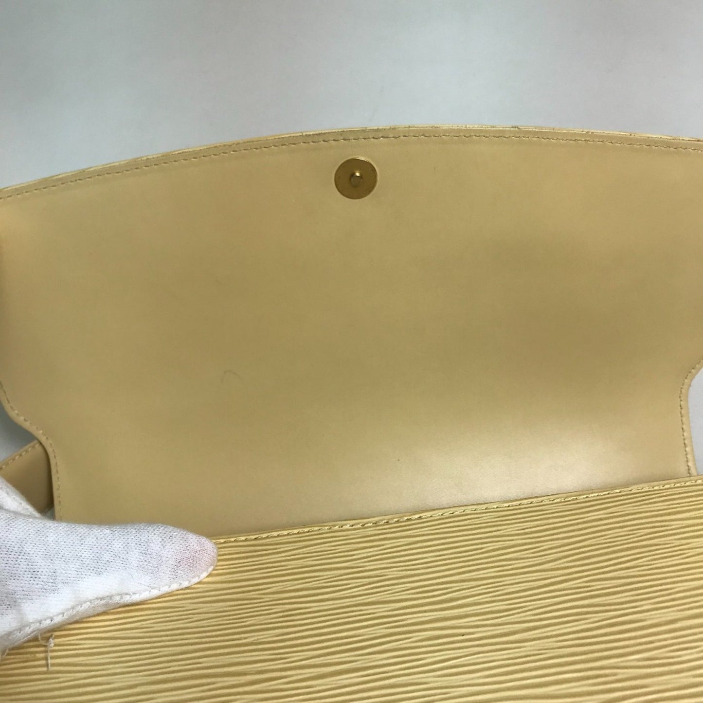 Louis Vuitton Nocturne Beige Leather Shoulder Bag