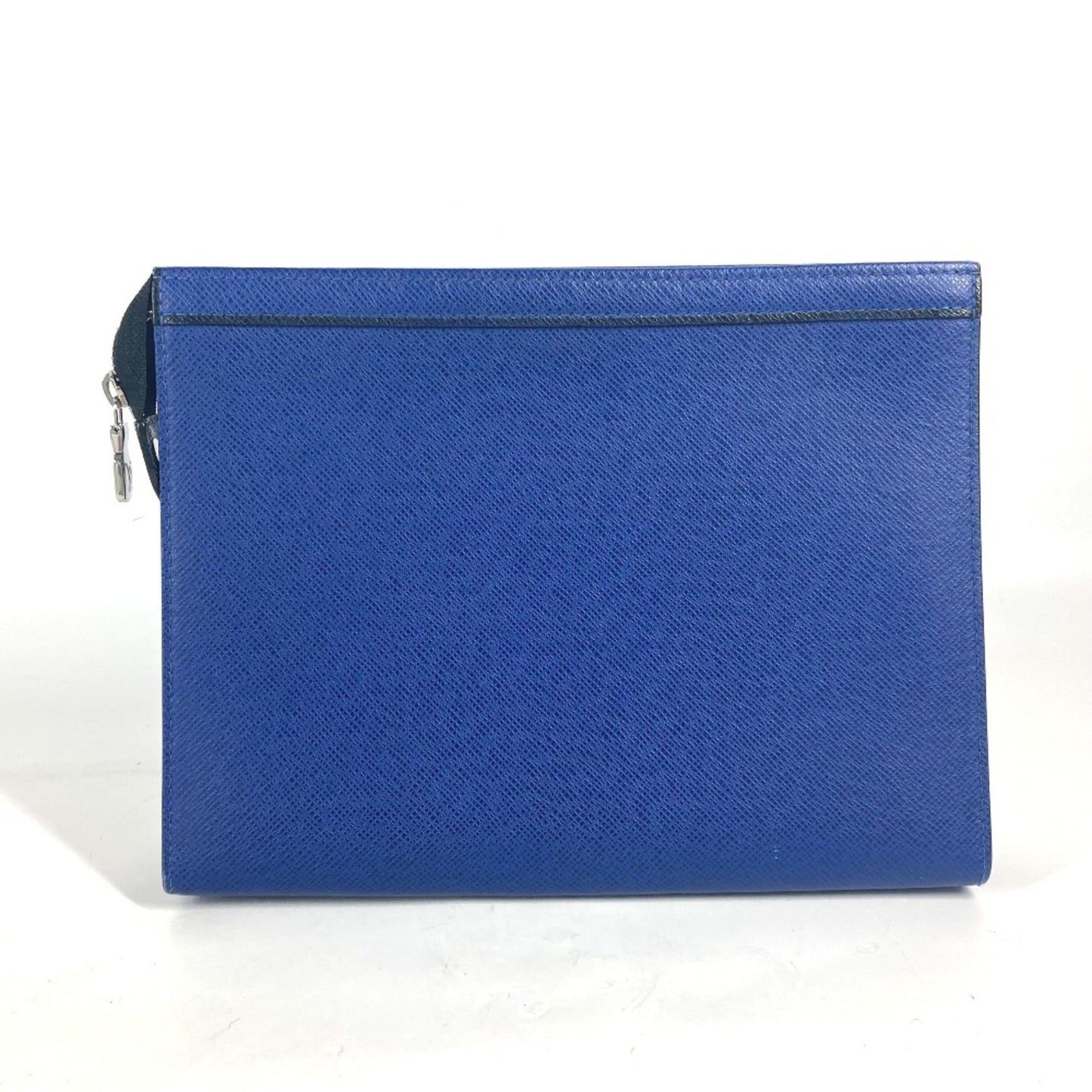 Louis Vuitton Pochette voyage Blue Leather Clutch Bag