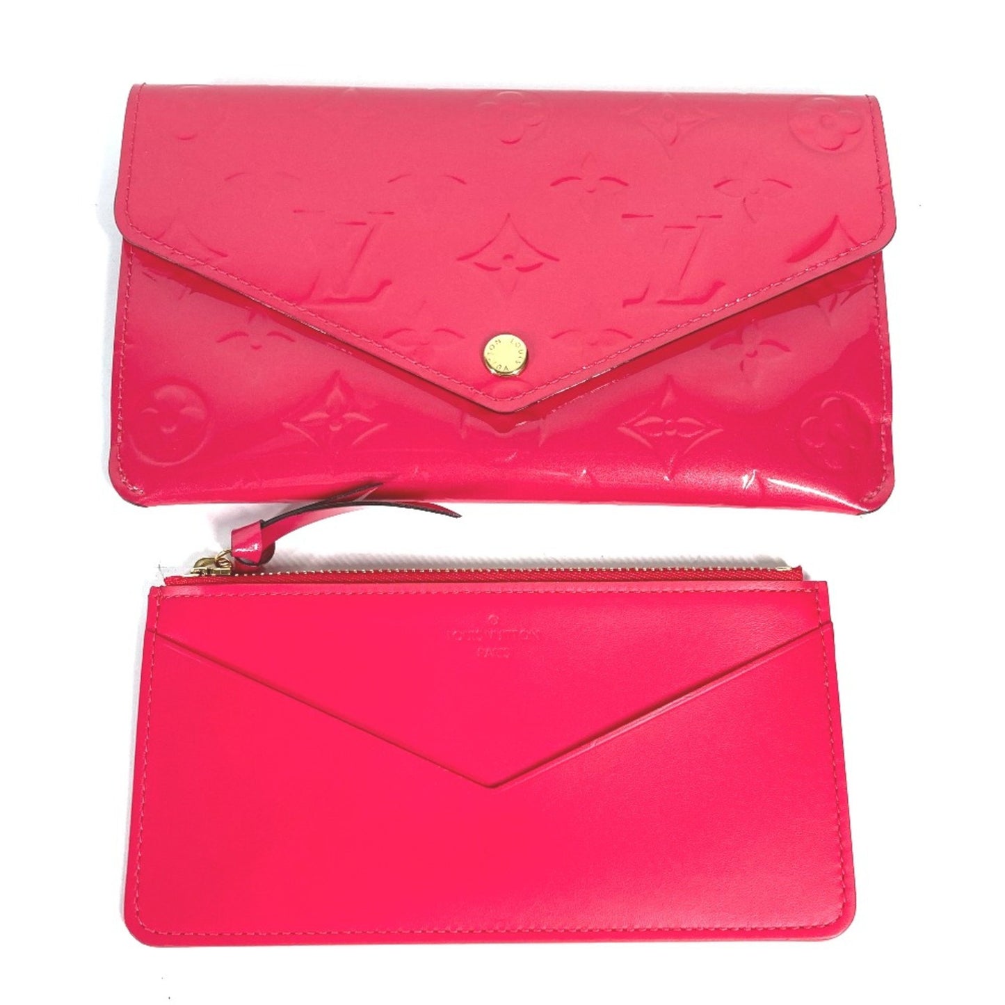 Louis Vuitton Jeanne Red Patent Leather Wallet Accessories